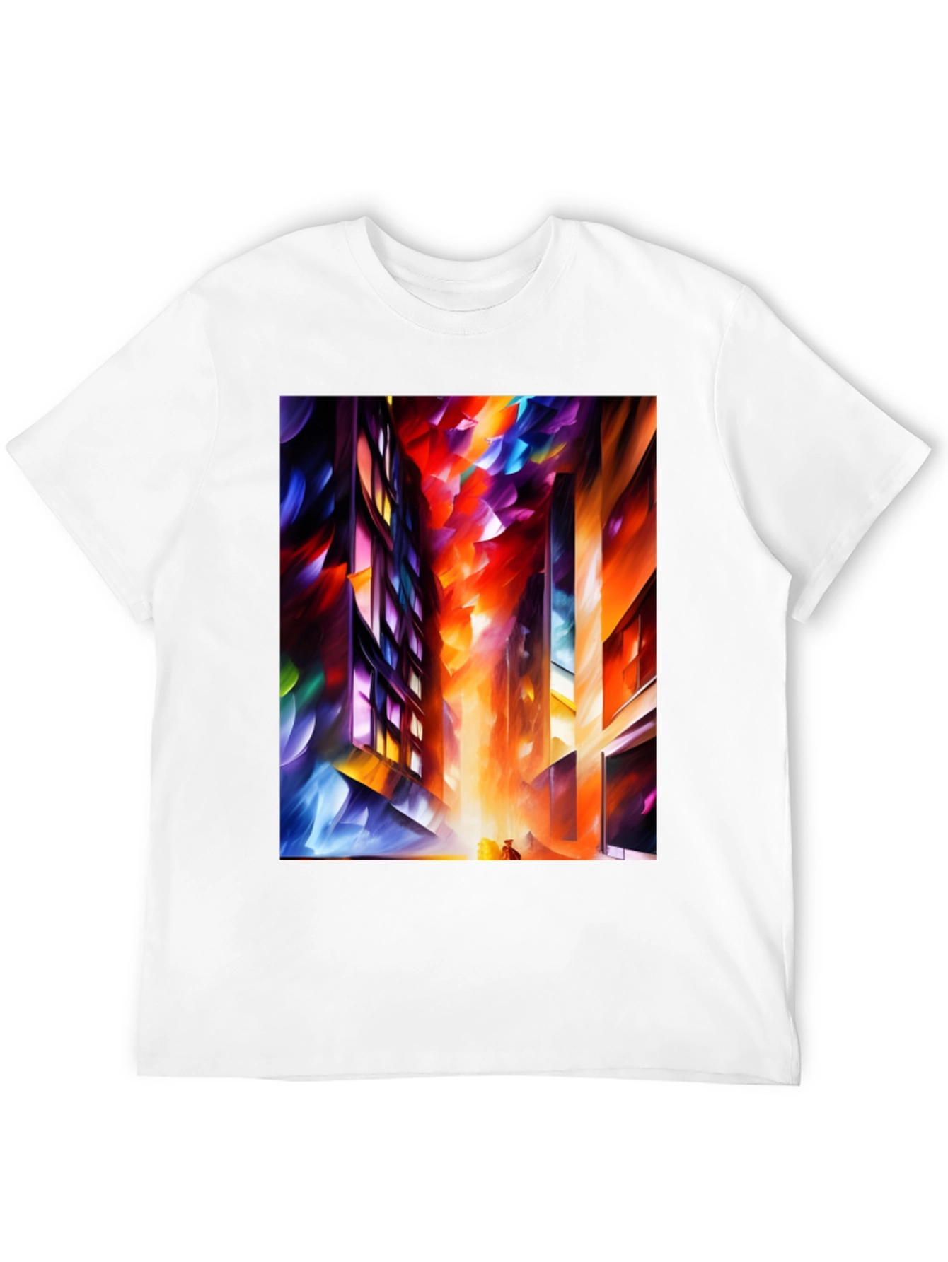 Abstract Cityscape Graphic Tee