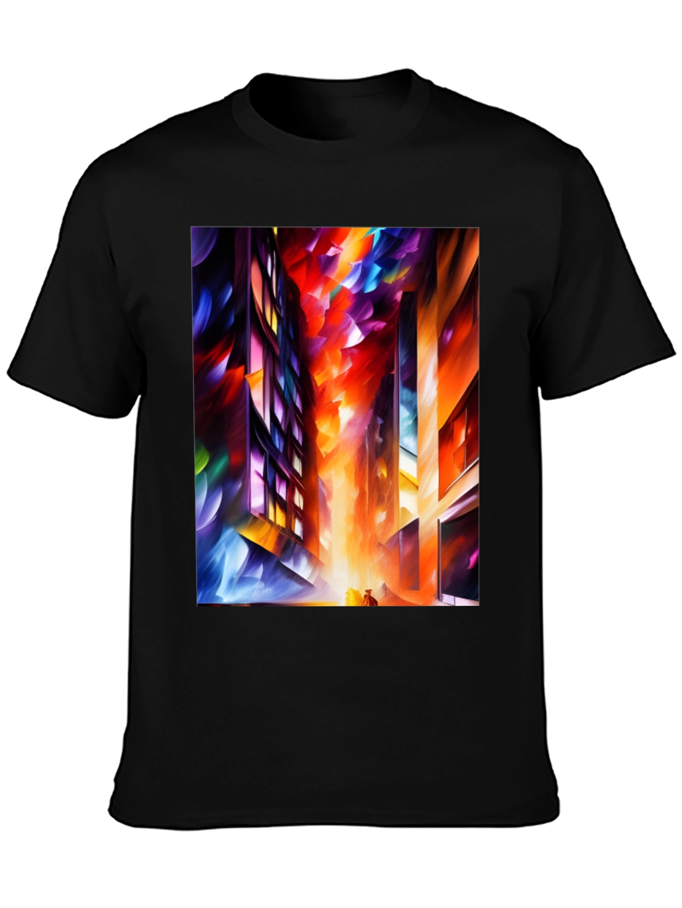 Abstract Cityscape Graphic Tee