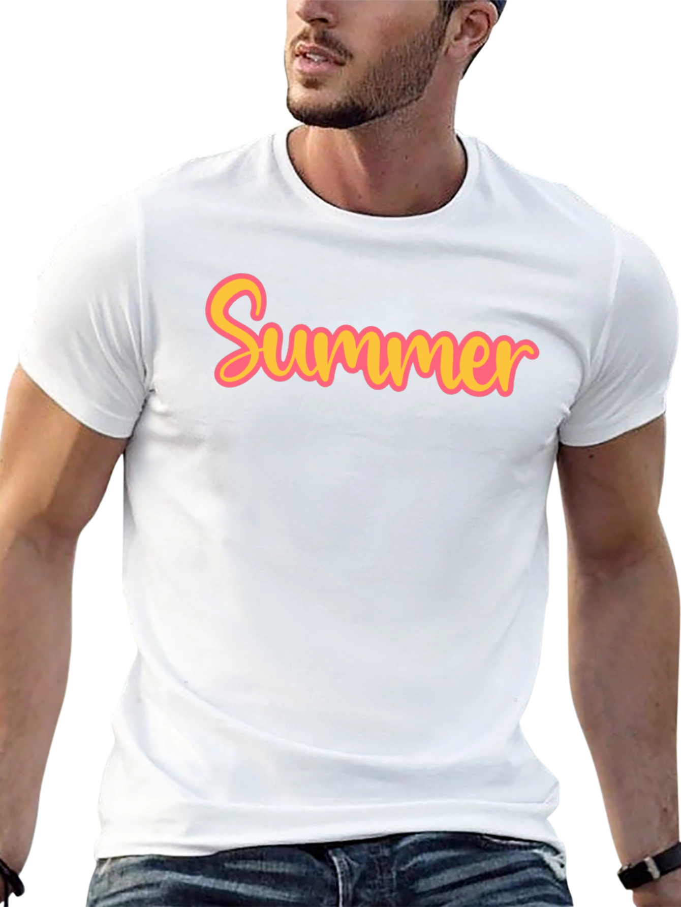 Summer Graphic T-Shirt - Casual Cotton Tee