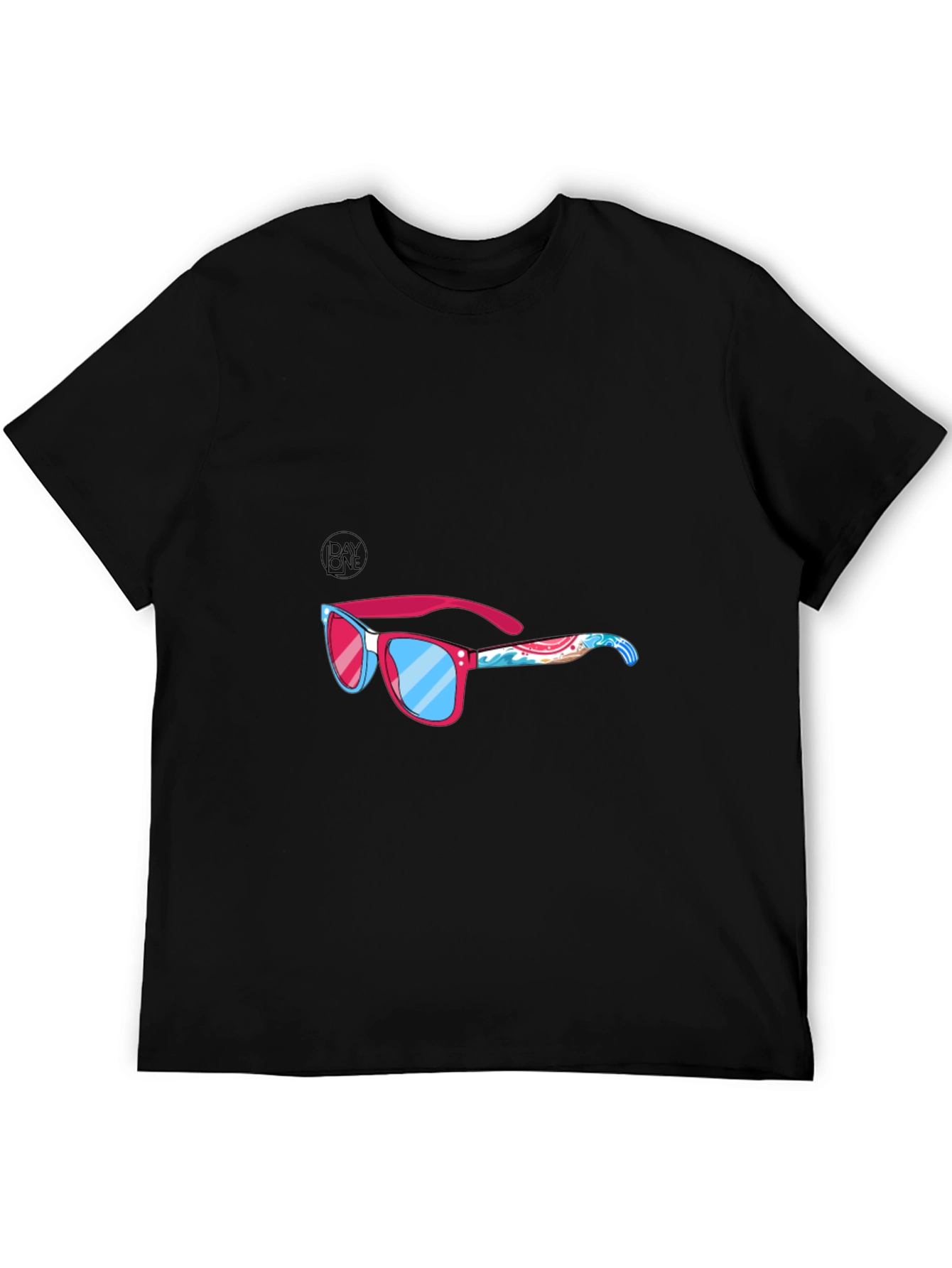 Summer Sunglasses T-Shirt - Black Graphic Tee