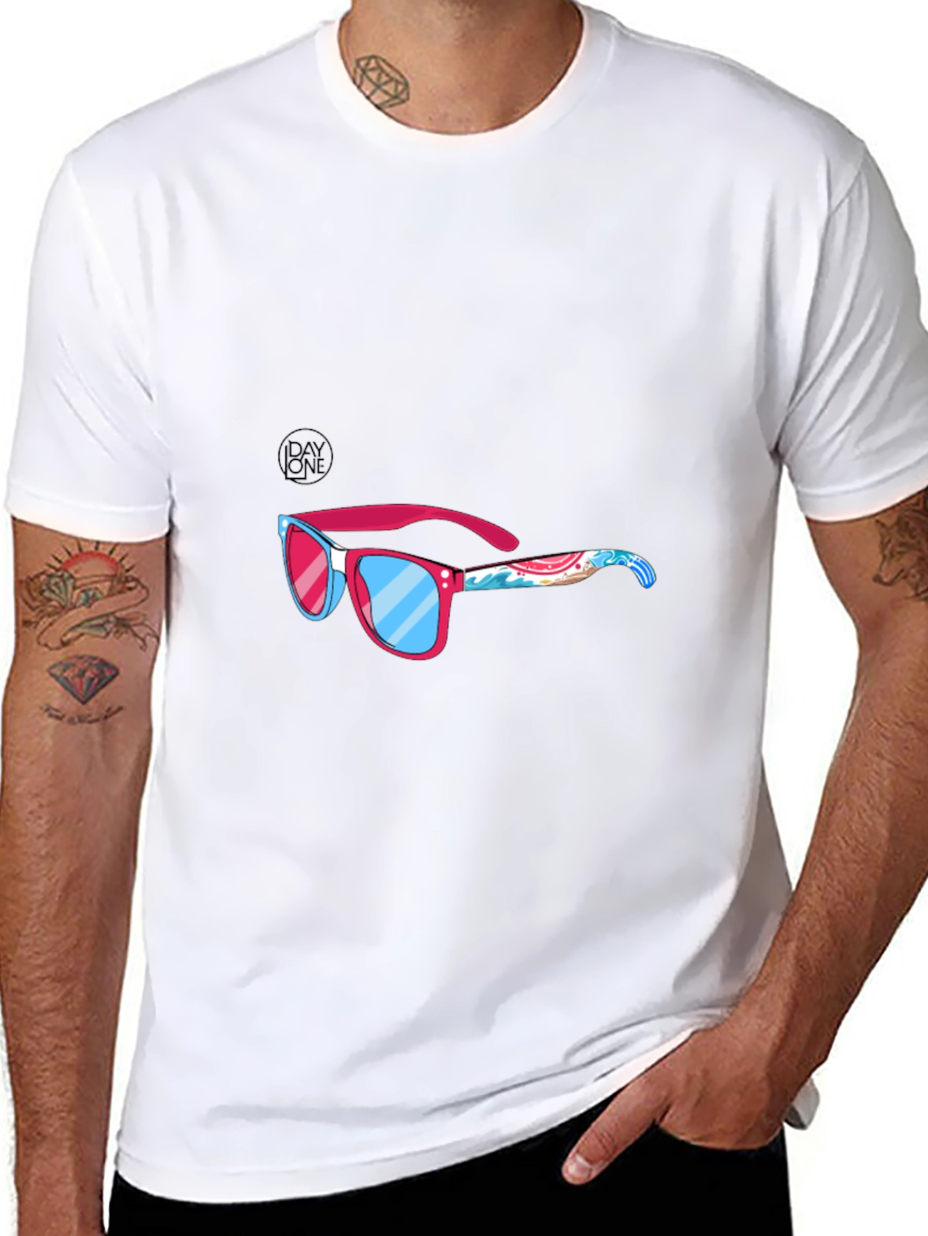 Summer Sunglasses T-Shirt - Black Graphic Tee