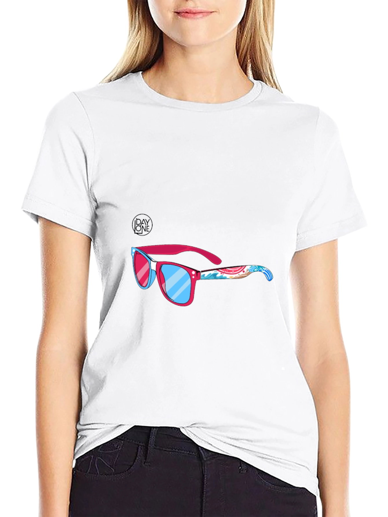 Summer Sunglasses T-Shirt - Black Graphic Tee