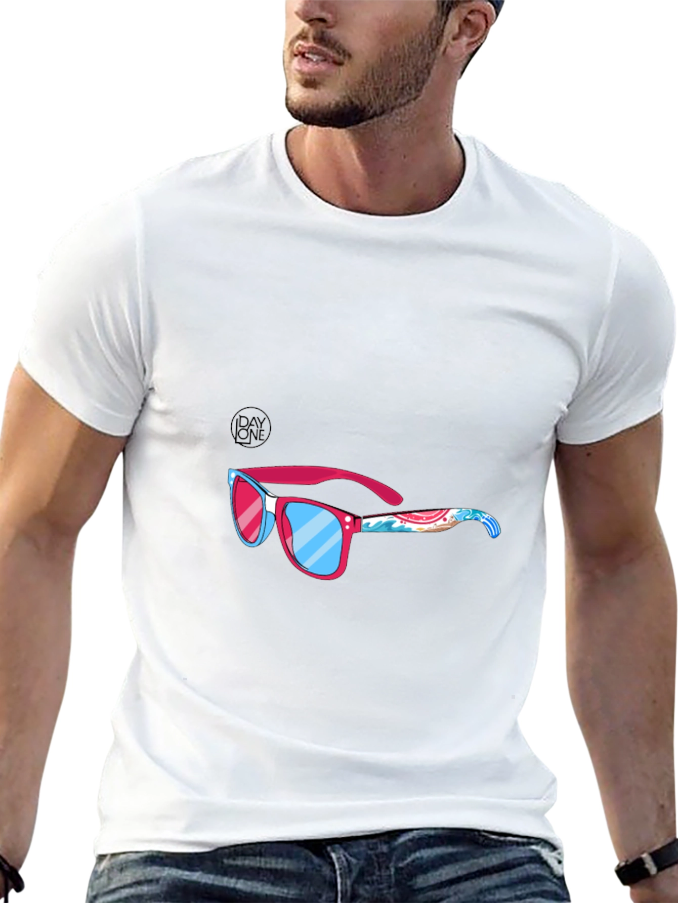 Summer Sunglasses T-Shirt - Black Graphic Tee
