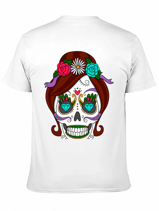 Sugar Skull T-Shirt - Day of the Dead Style