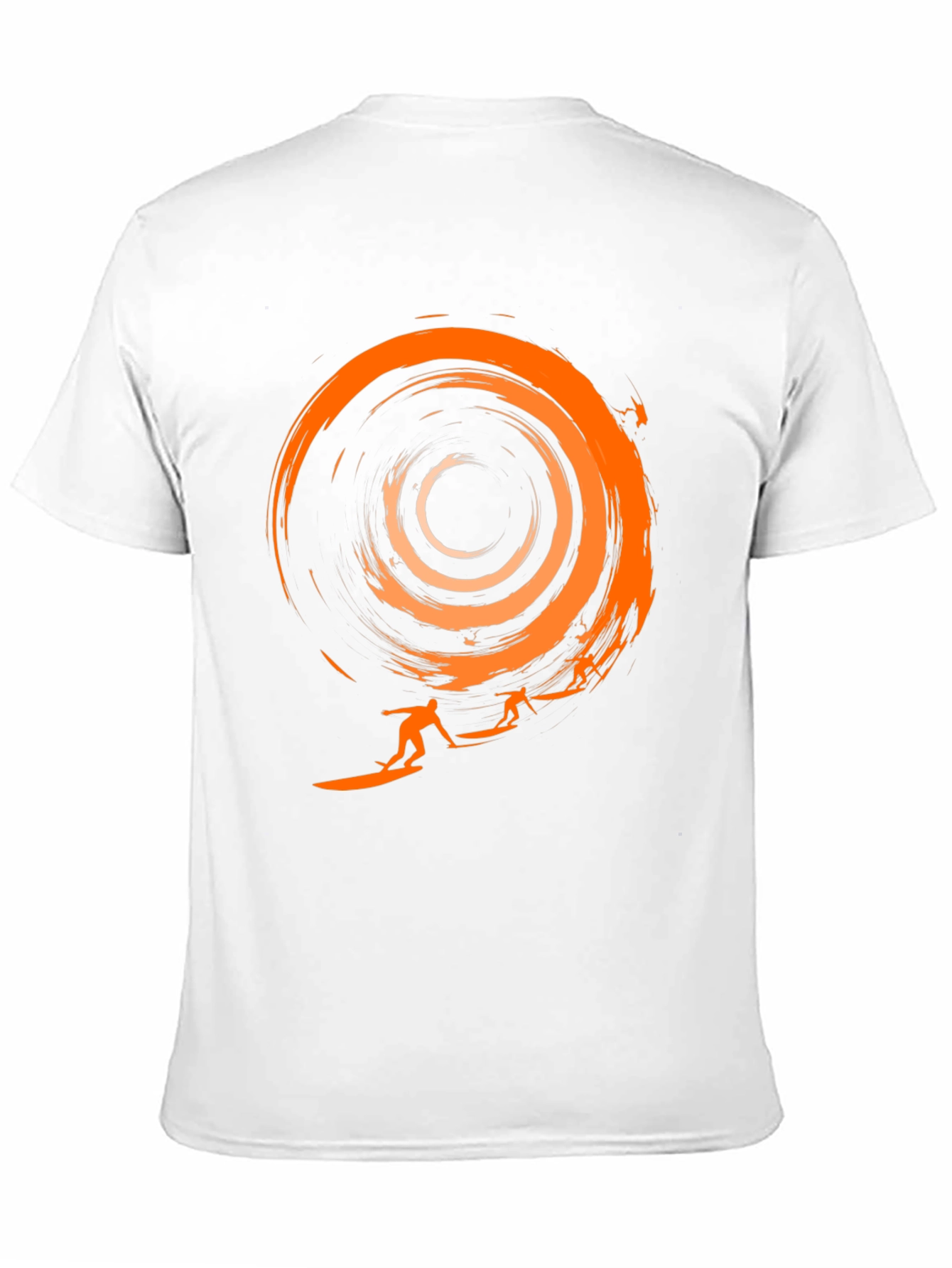 Surfer Graphic Black T-Shirt - Cool Wave Design