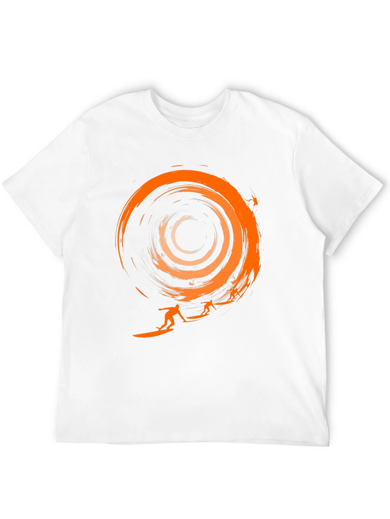 Surfer Graphic Black T-Shirt - Cool Wave Design