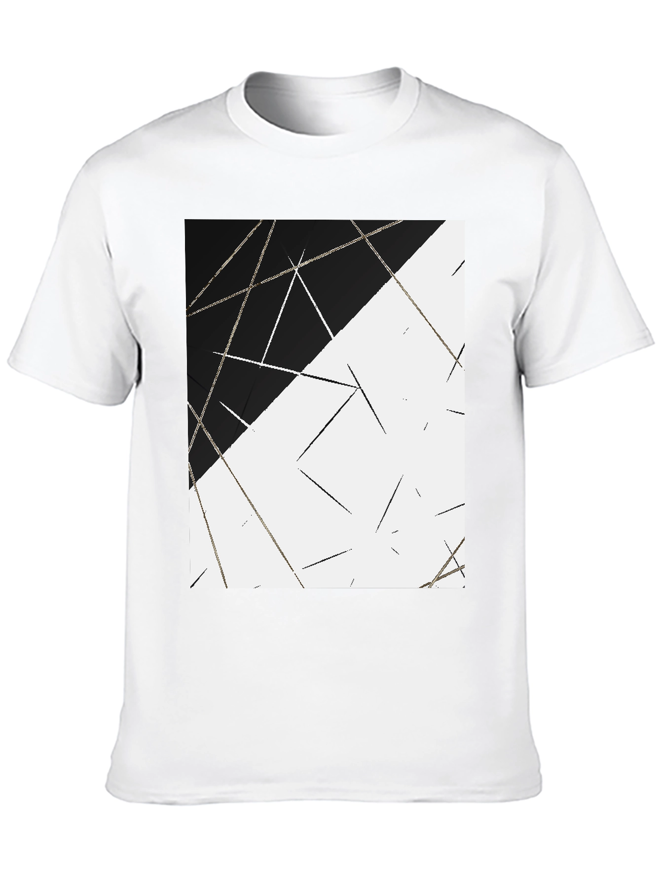 Abstract Geometric Print T-Shirt