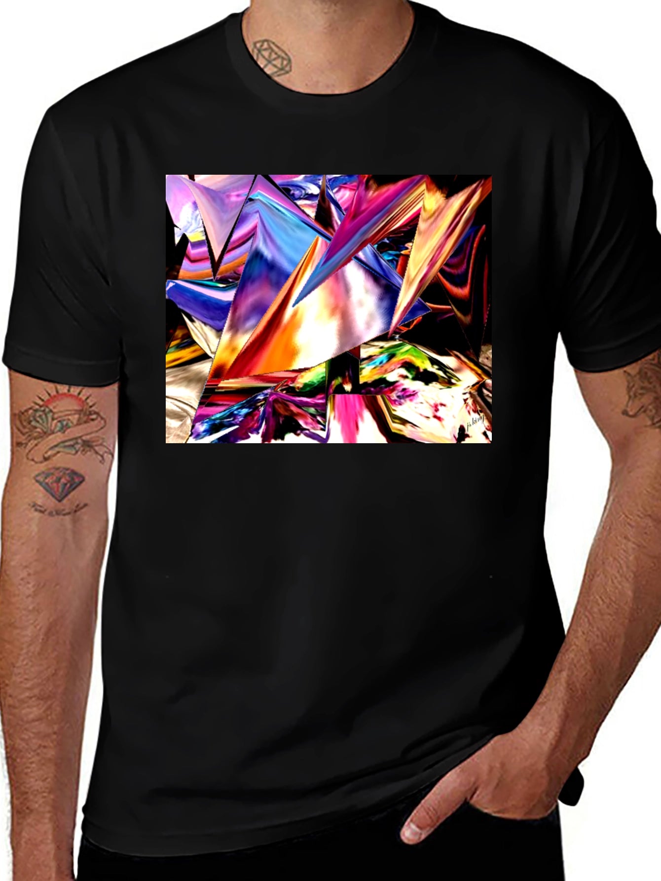 Abstract Geometric T-Shirt - Modern Art Tee