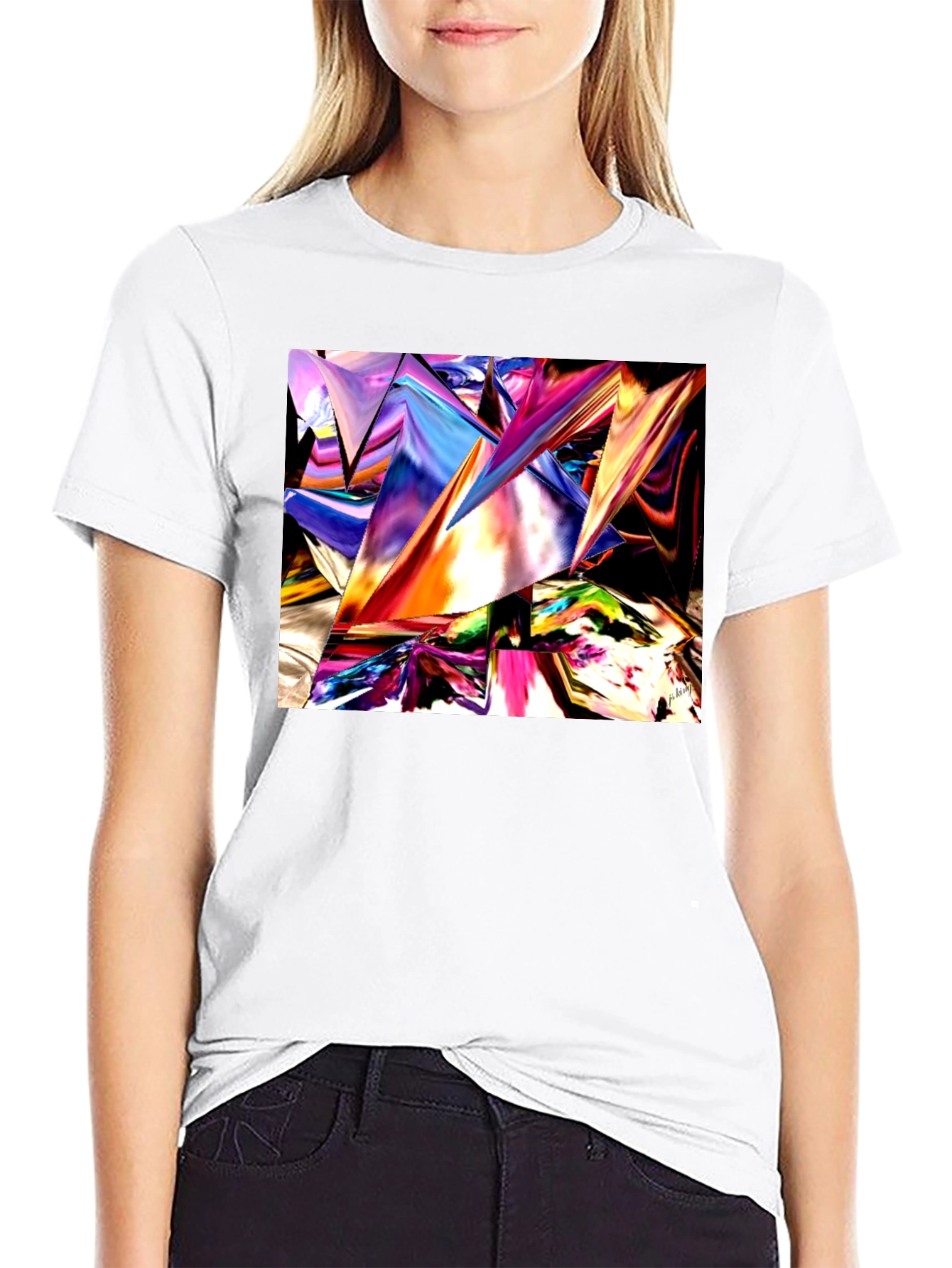 Abstract Geometric T-Shirt - Modern Art Tee