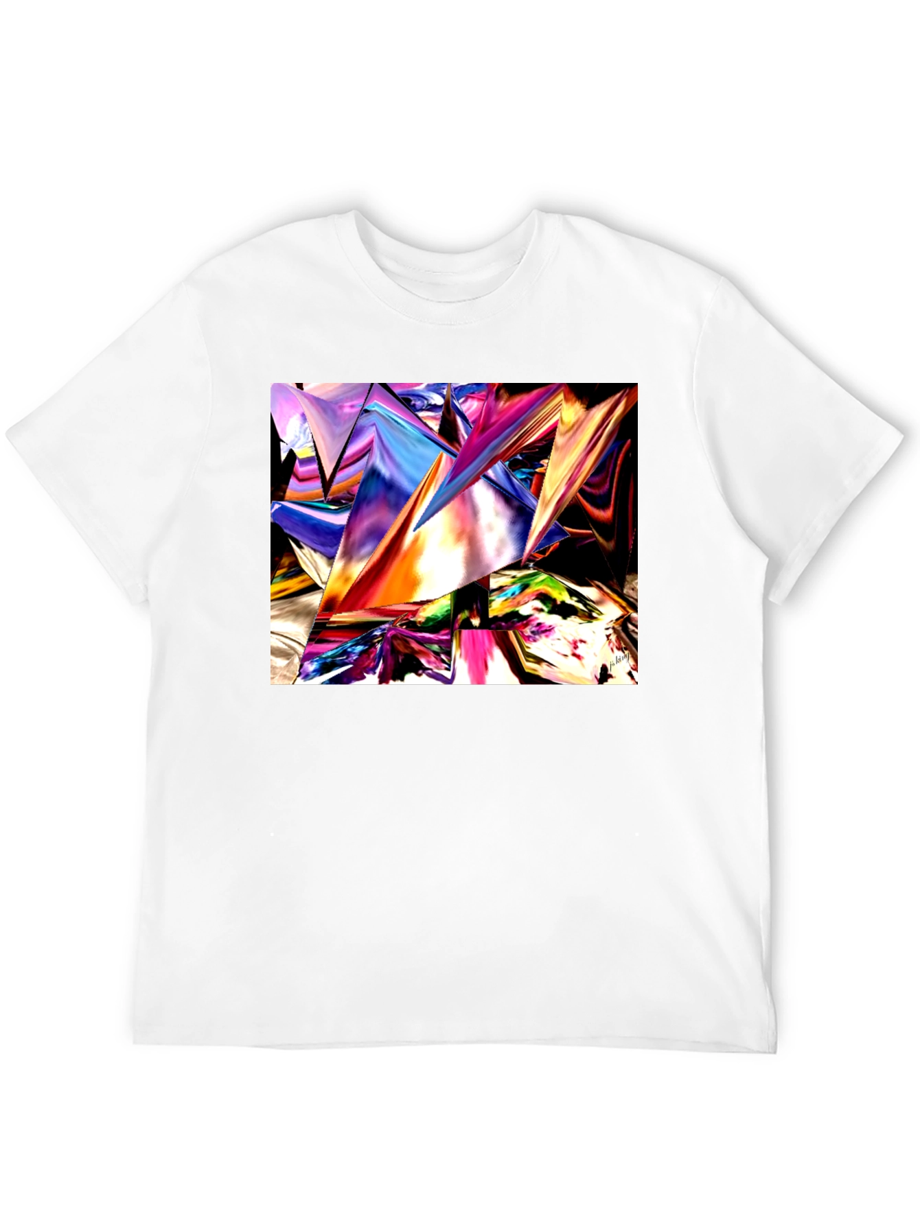 Abstract Geometric T-Shirt - Modern Art Tee