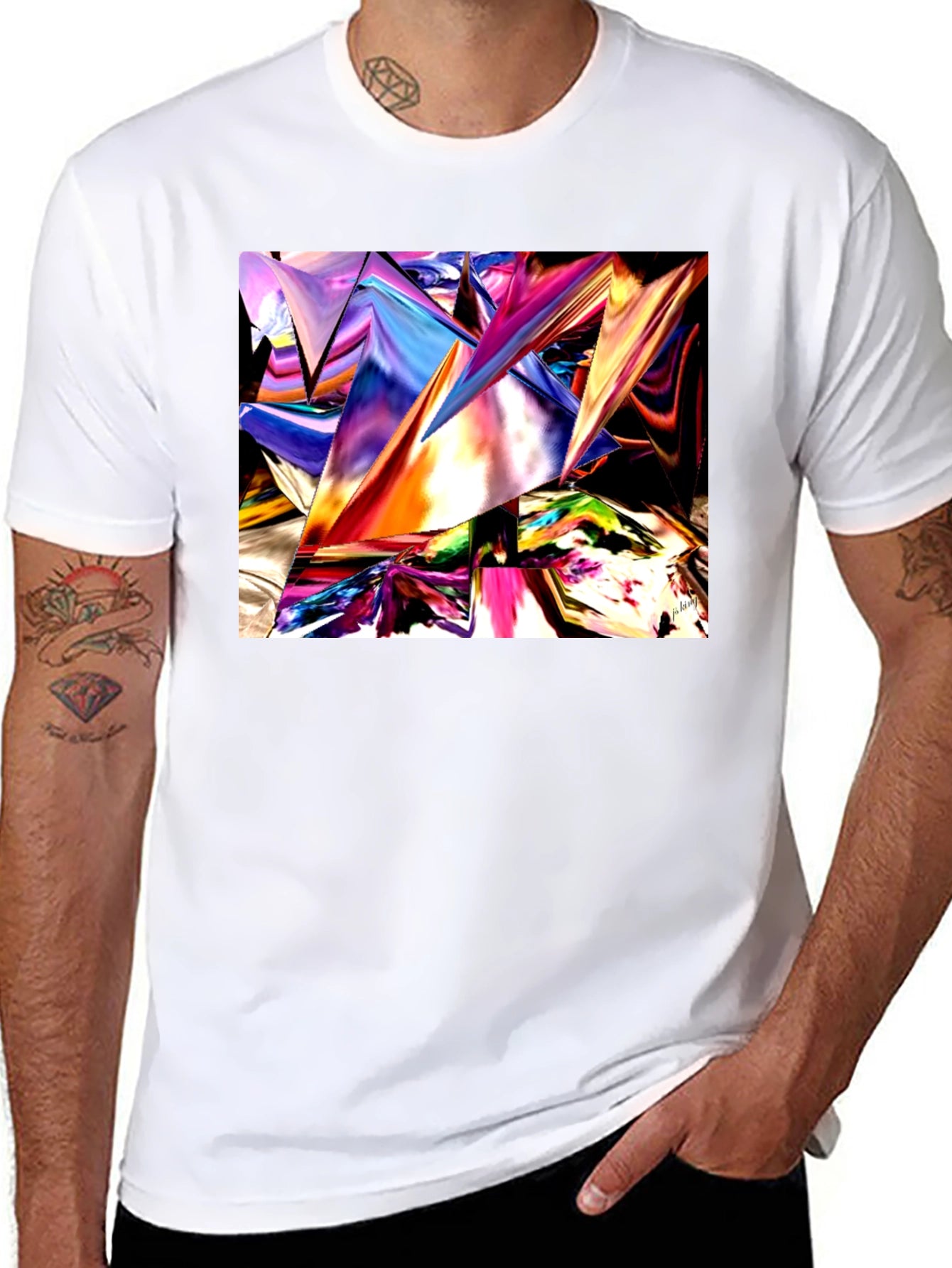 Abstract Geometric T-Shirt - Modern Art Tee