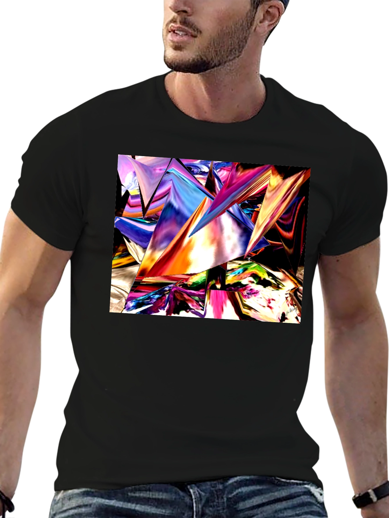 Abstract Geometric T-Shirt - Modern Art Tee