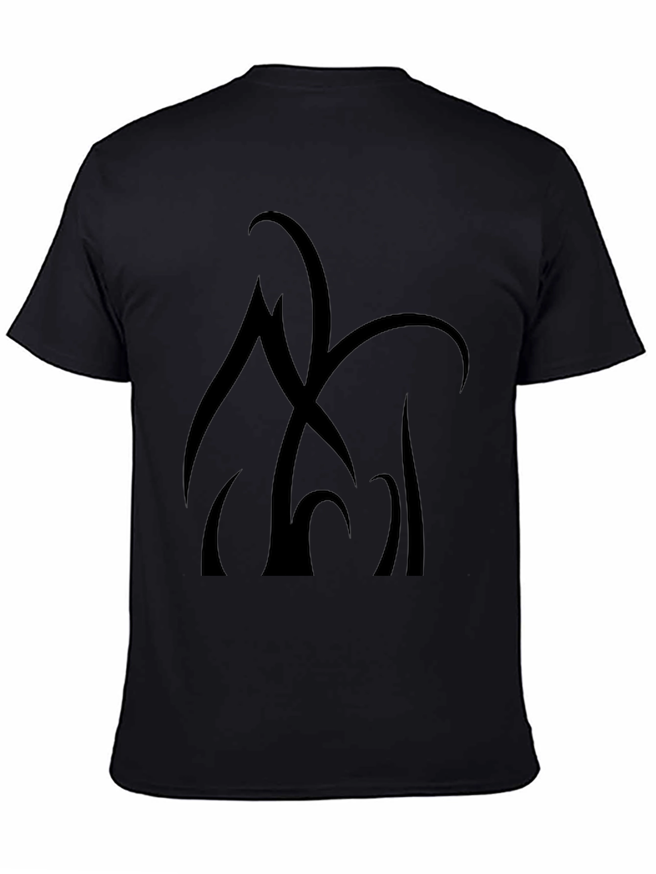 Abstract Graphic Black T-Shirt