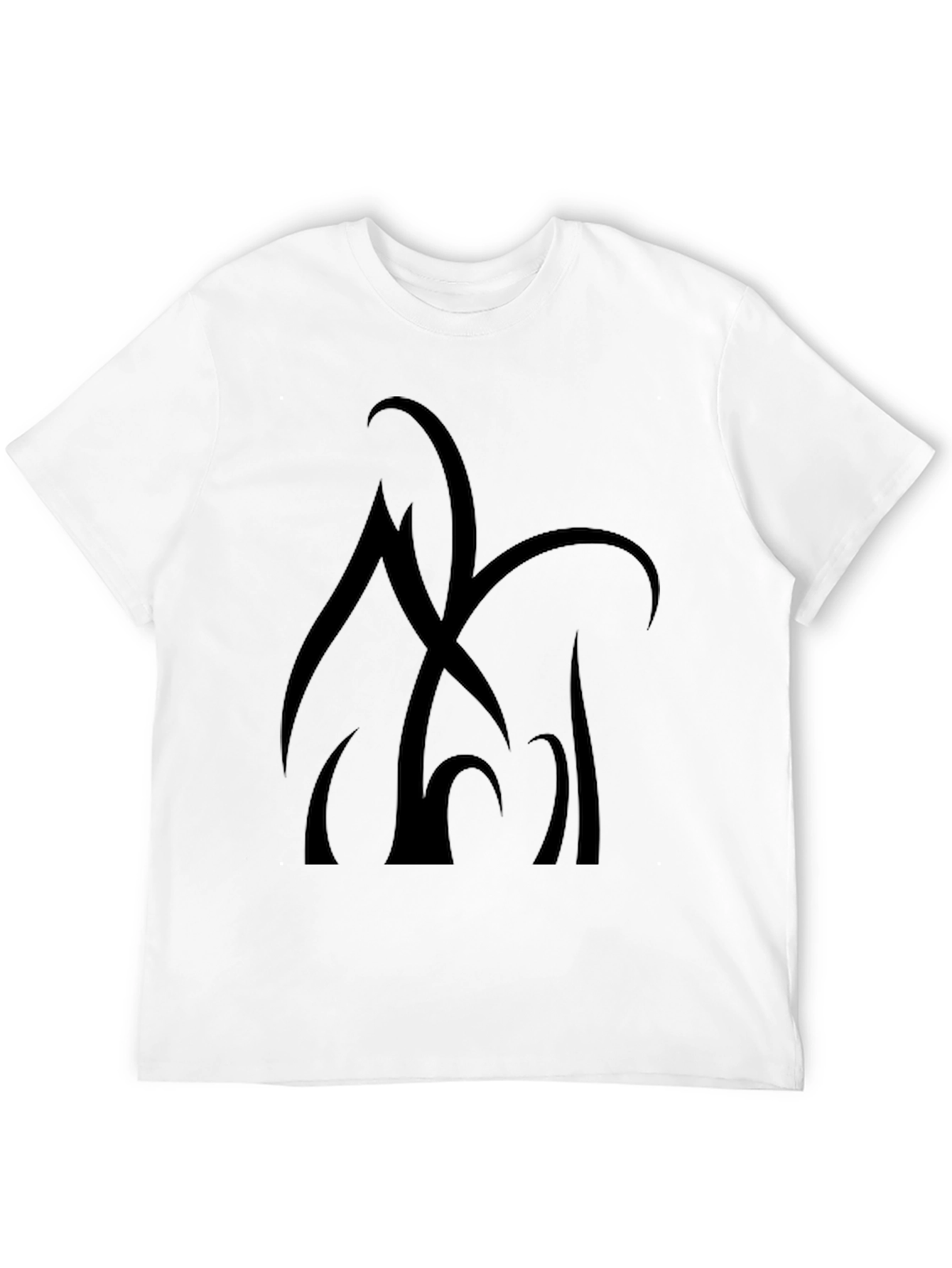 Abstract Graphic Black T-Shirt