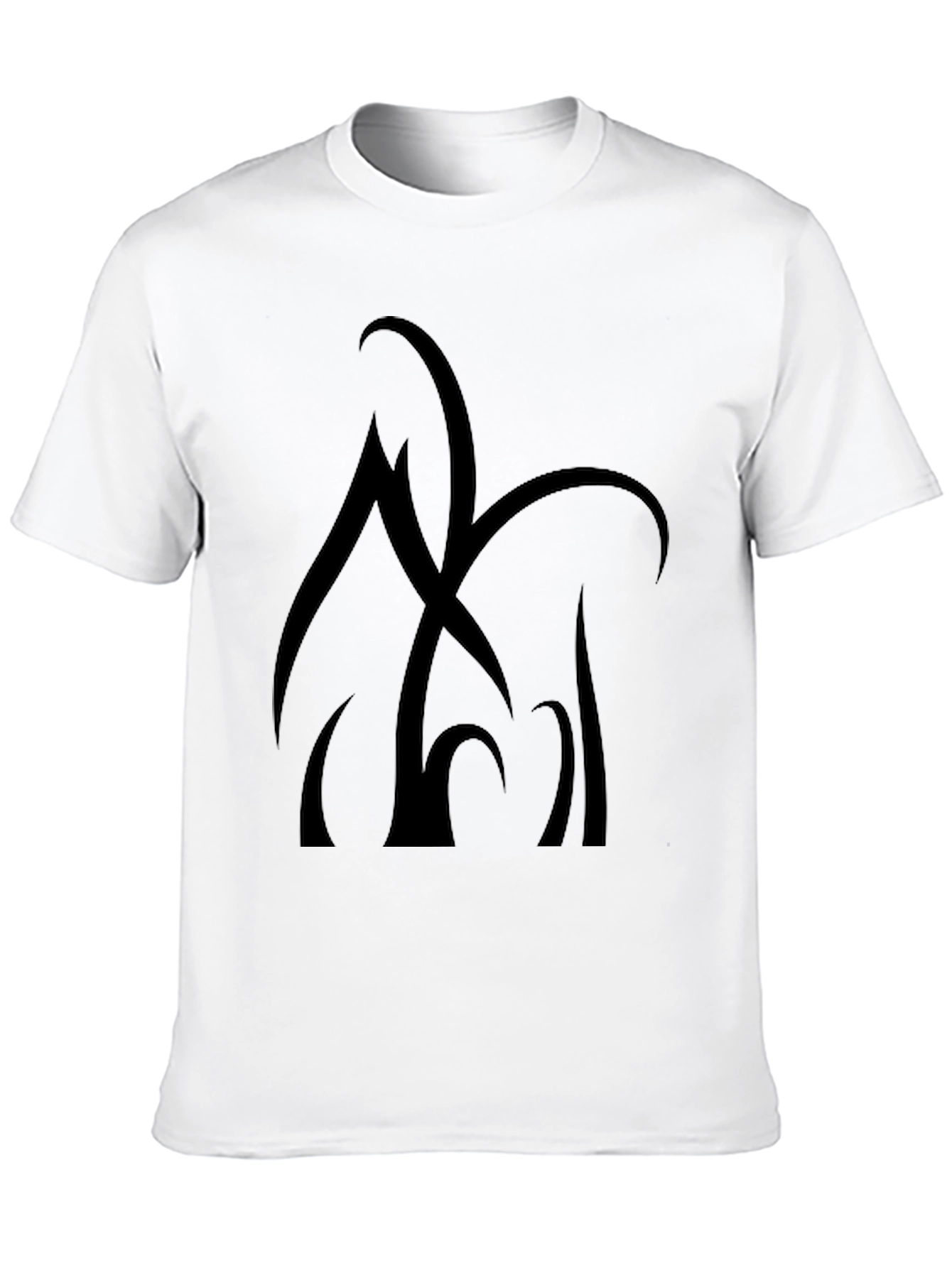 Abstract Graphic Black T-Shirt