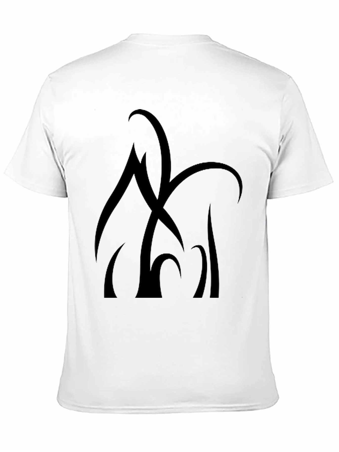 Abstract Graphic Black T-Shirt