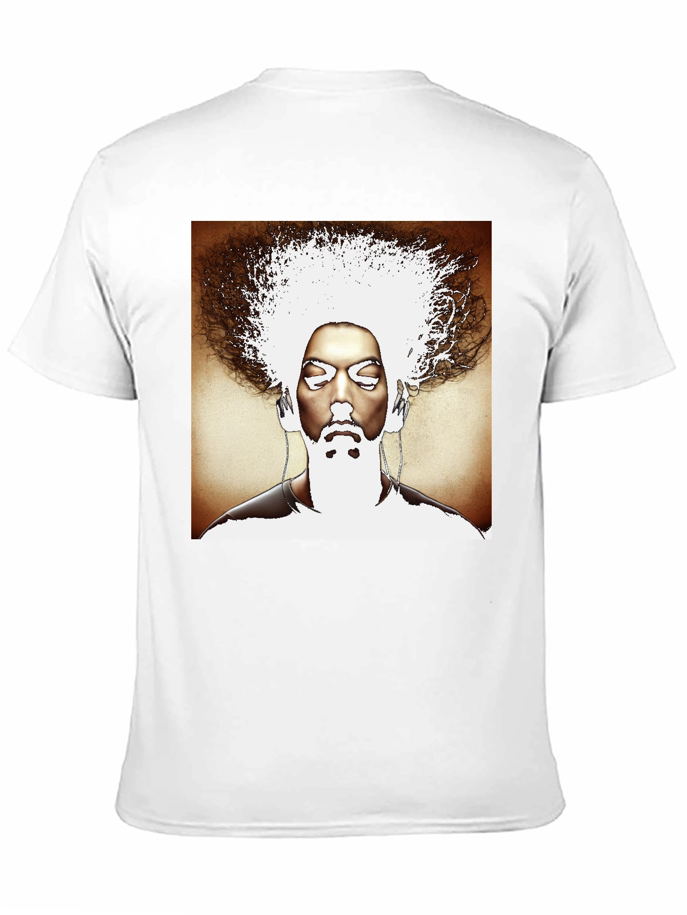 Abstract Afro Graphic Black T-Shirt