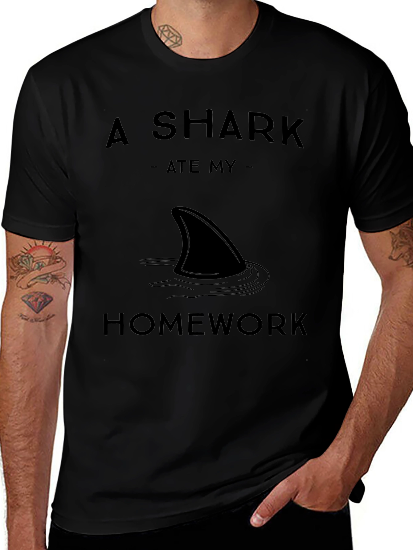 A Shark Ate My Homework Graphic T-Shirt