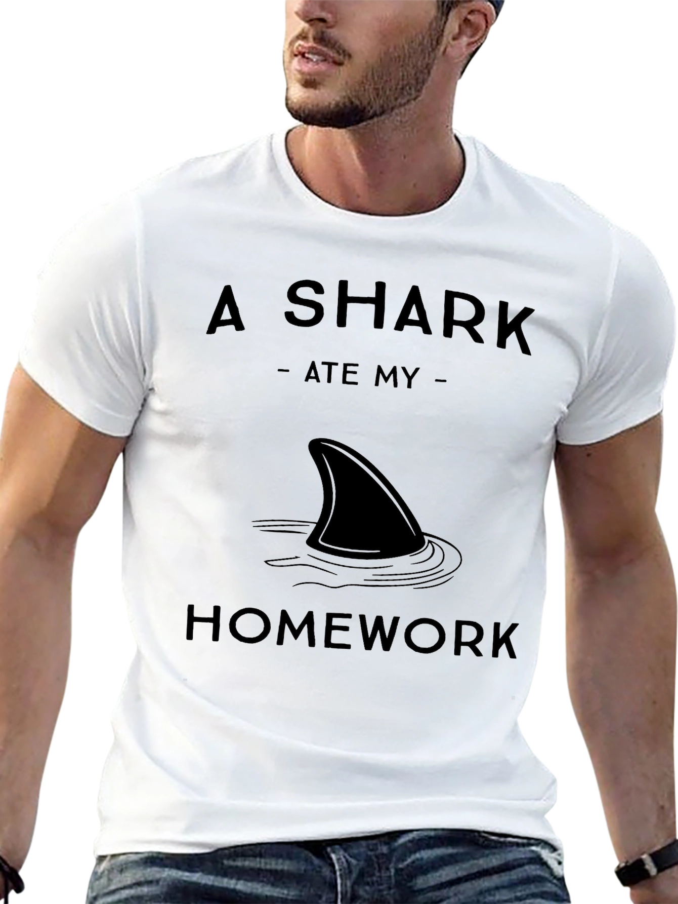 A Shark Ate My Homework Graphic T-Shirt