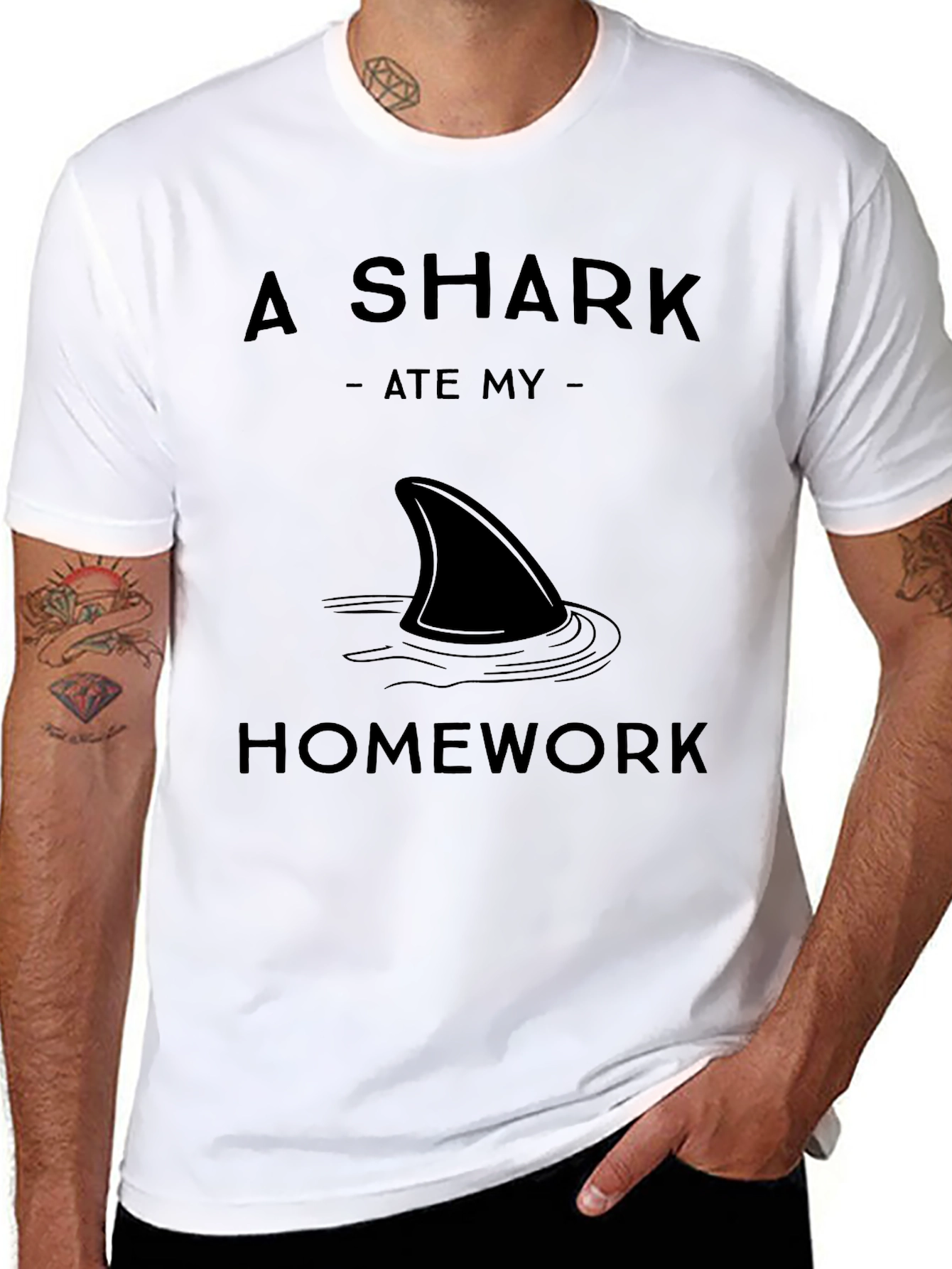 A Shark Ate My Homework Graphic T-Shirt