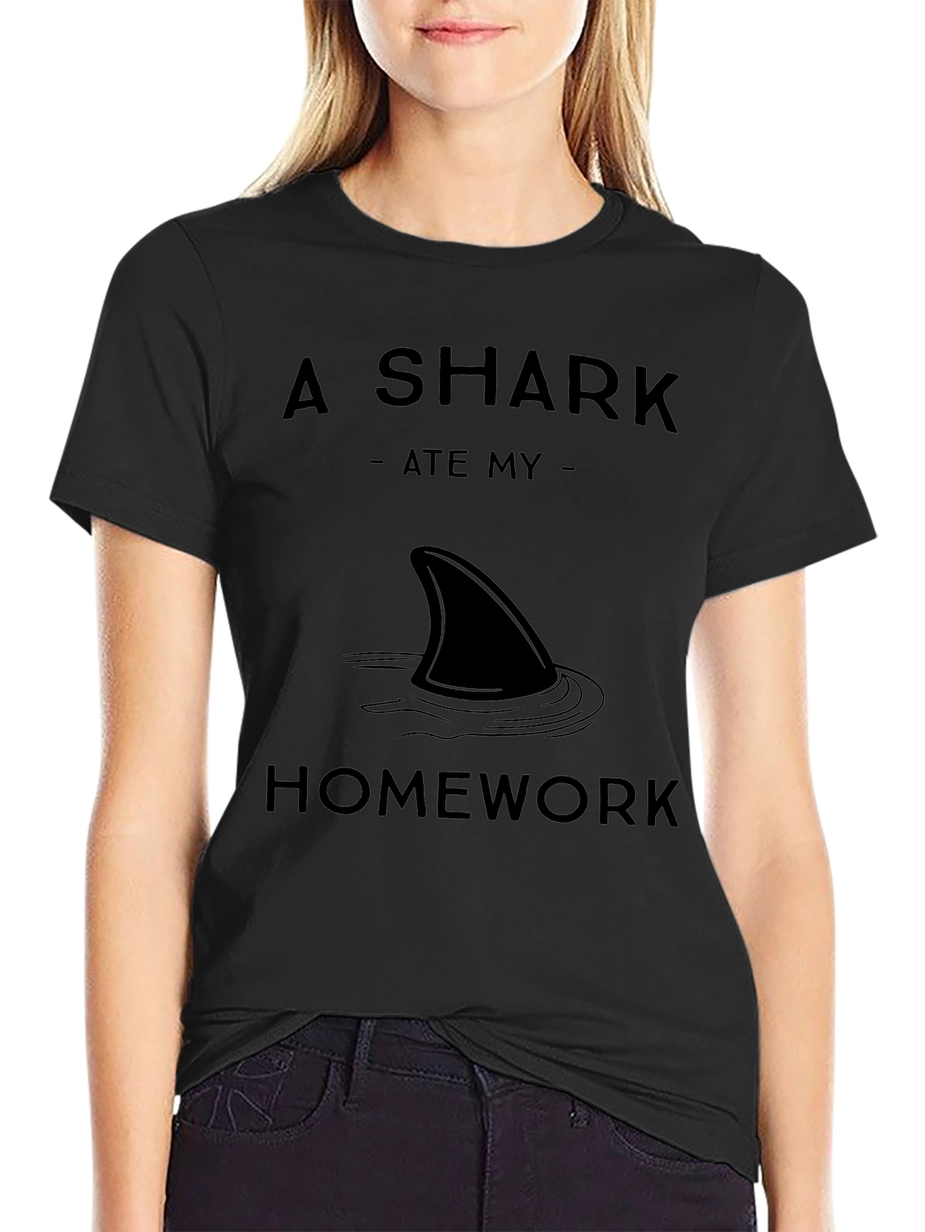 A Shark Ate My Homework Graphic T-Shirt