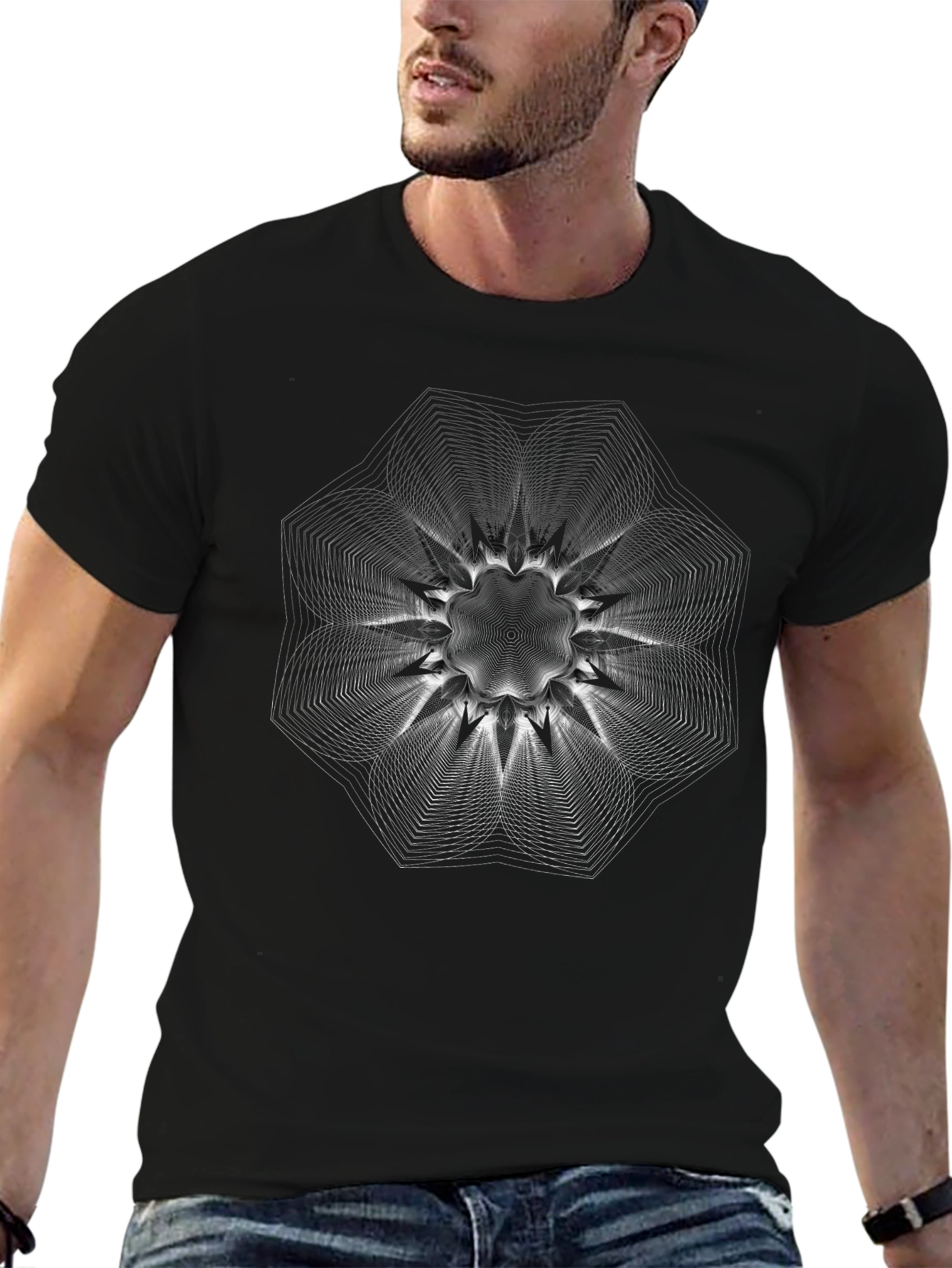 Abstract Geometric T-Shirt - Modern Graphic Design Tee