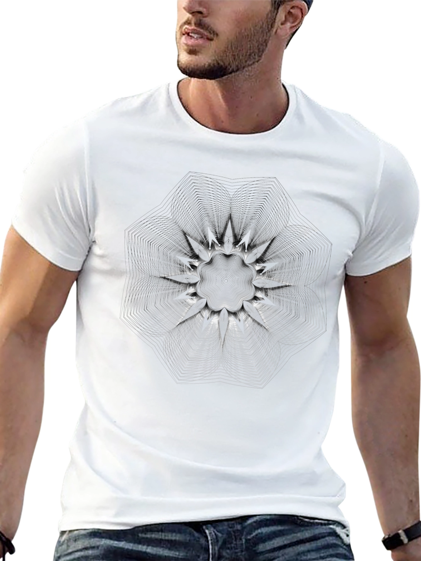 Abstract Geometric T-Shirt - Modern Graphic Design Tee