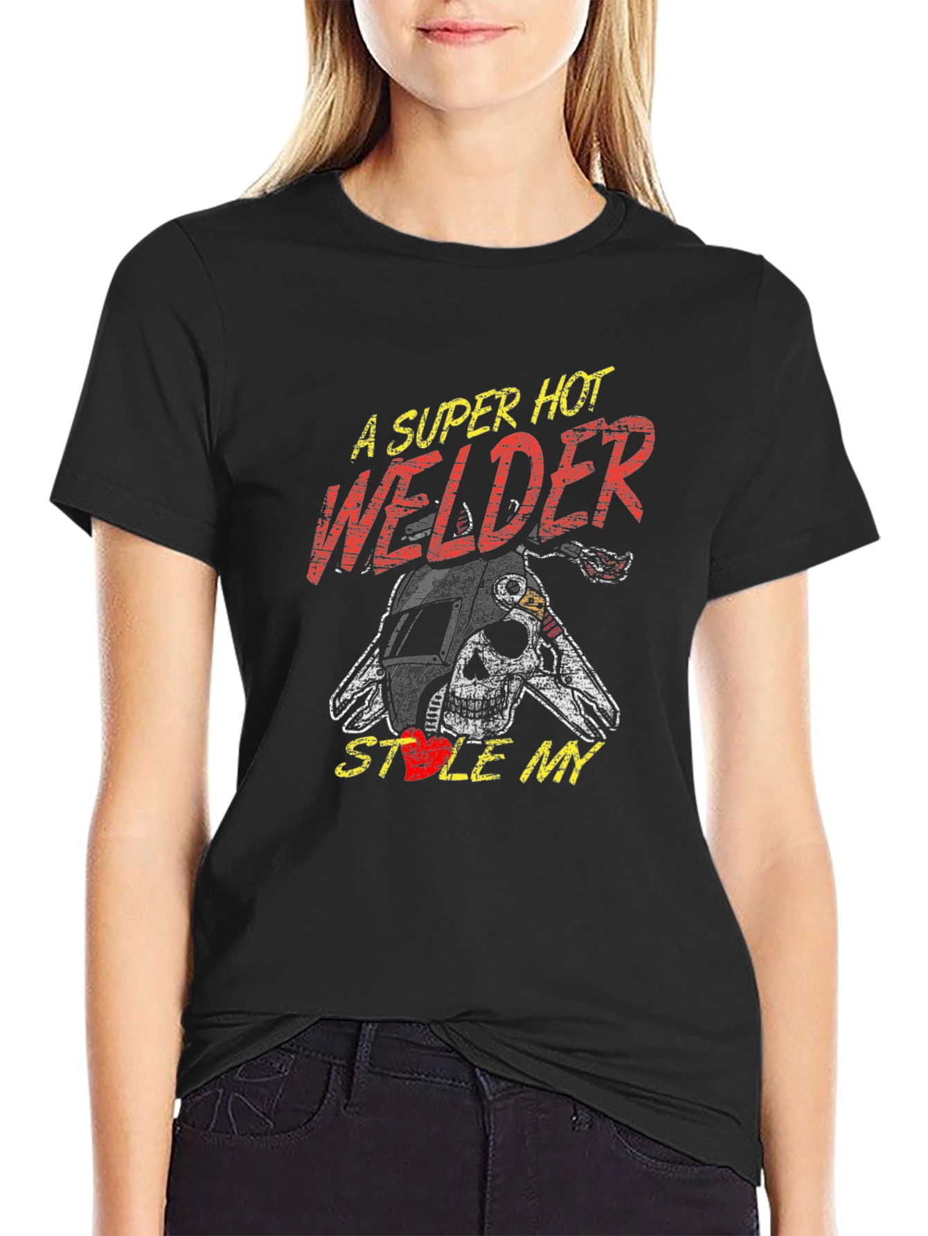 Super Hot Welder Graphic Tee - Steal My Heart