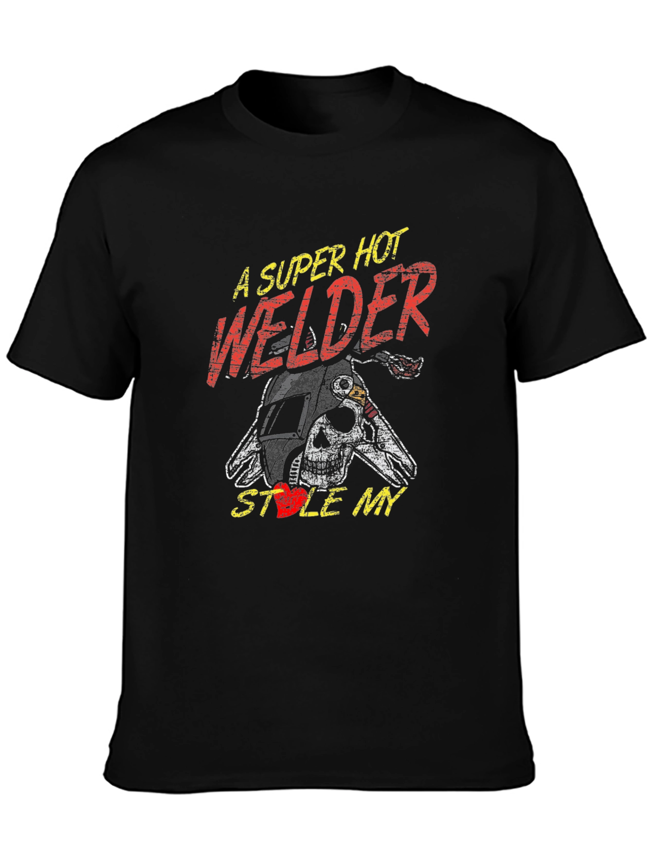 Super Hot Welder Graphic Tee - Steal My Heart