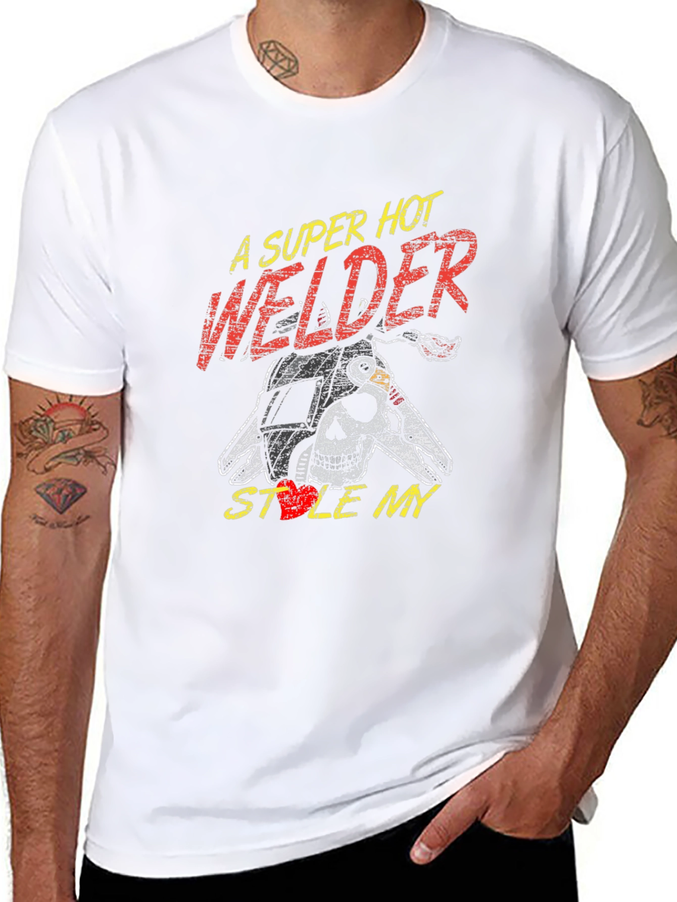 Super Hot Welder Graphic Tee - Steal My Heart
