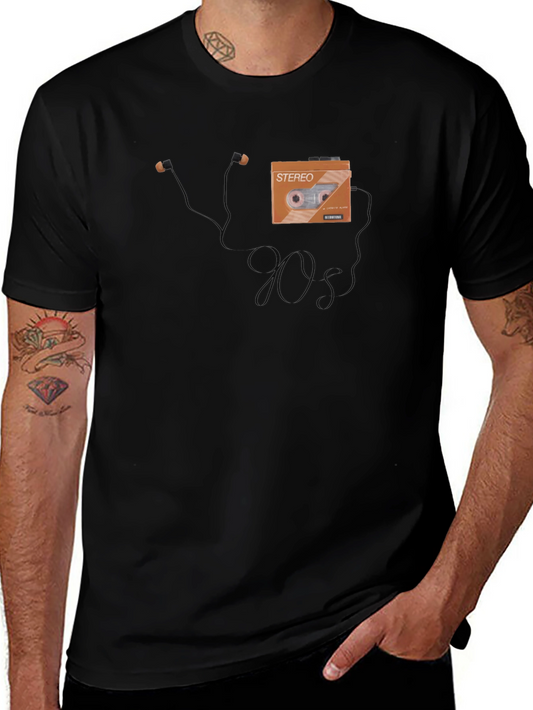 90s Retro Cassette Tape Graphic T-Shirt