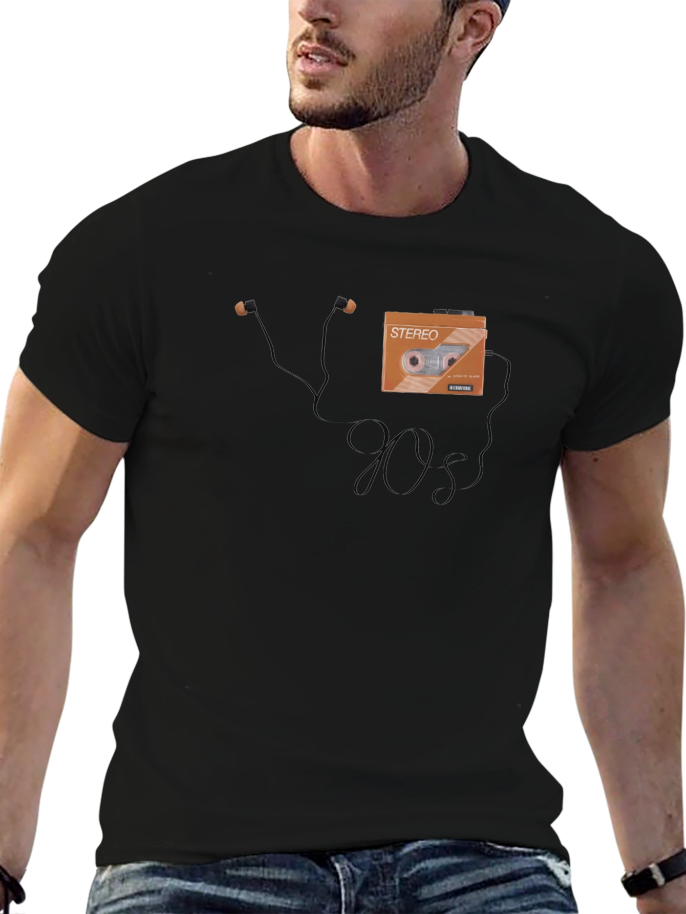 90s Retro Cassette Tape Graphic T-Shirt
