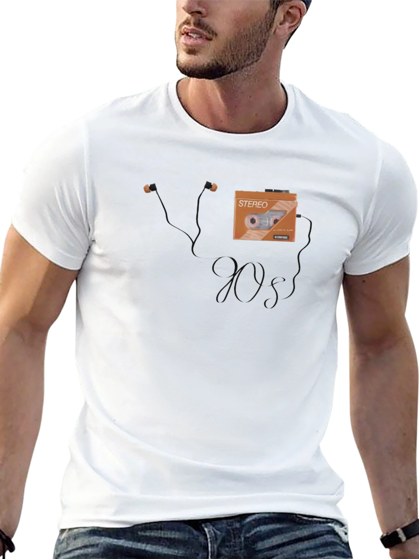 90s Retro Cassette Tape Graphic T-Shirt