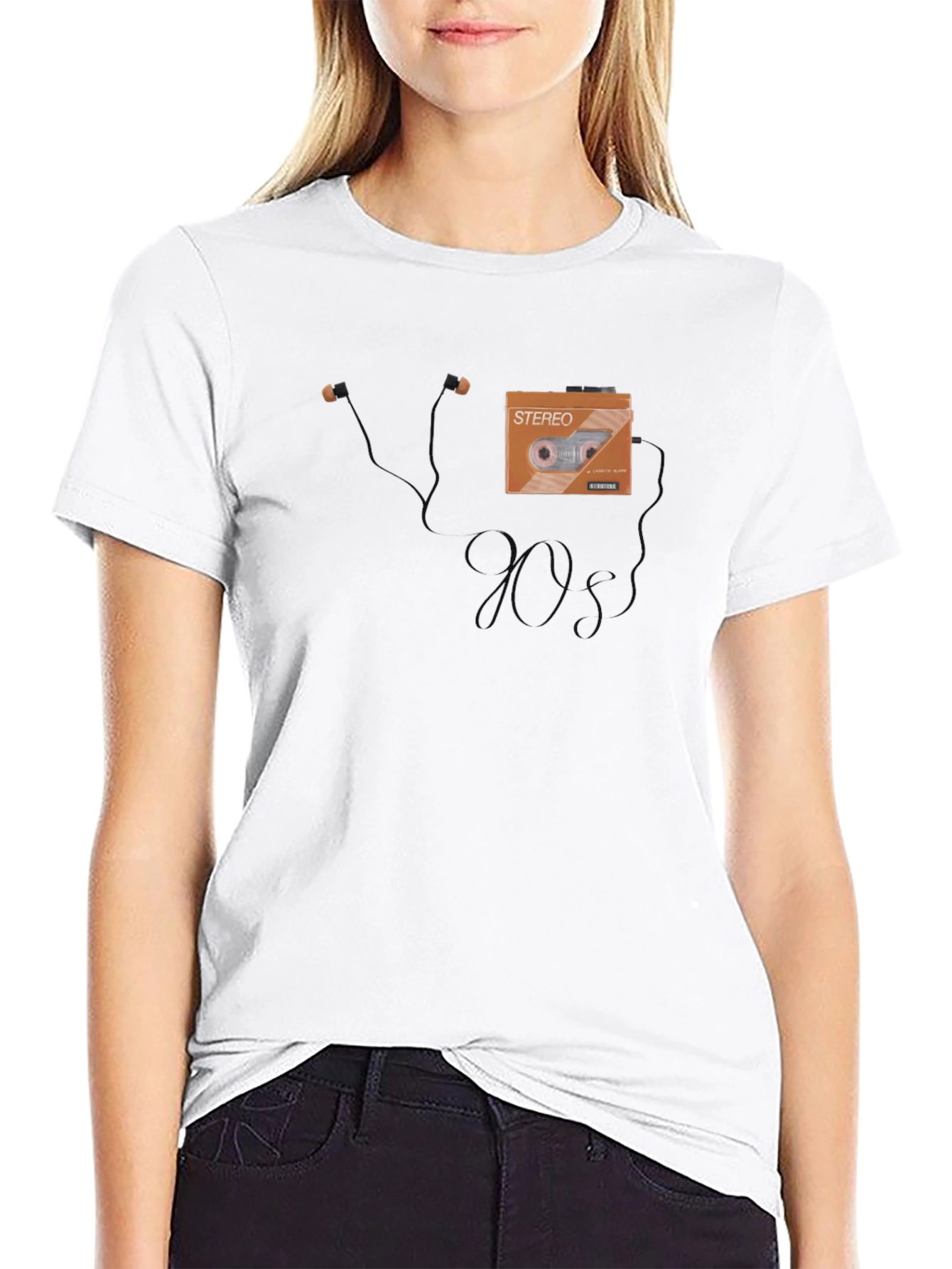 90s Retro Cassette Tape Graphic T-Shirt