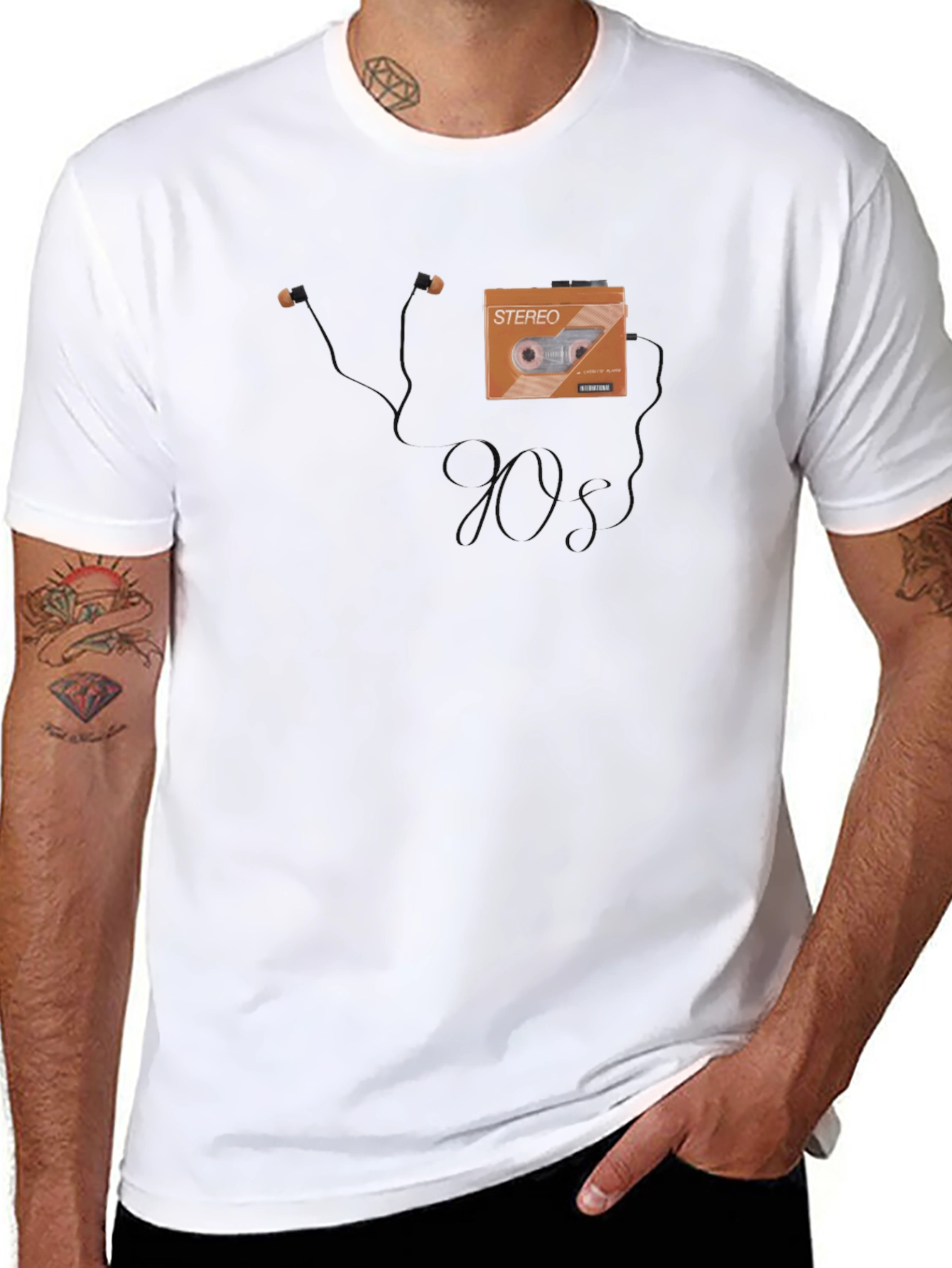 90s Retro Cassette Tape Graphic T-Shirt