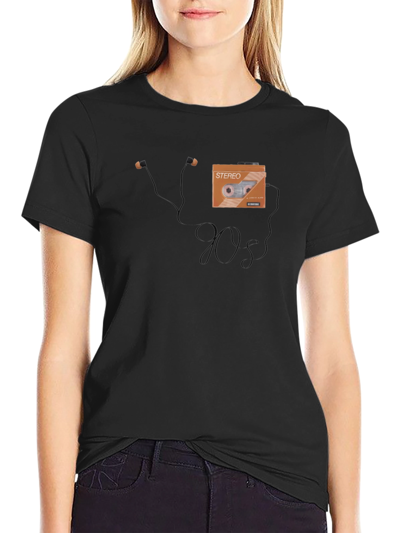 90s Retro Cassette Tape Graphic T-Shirt