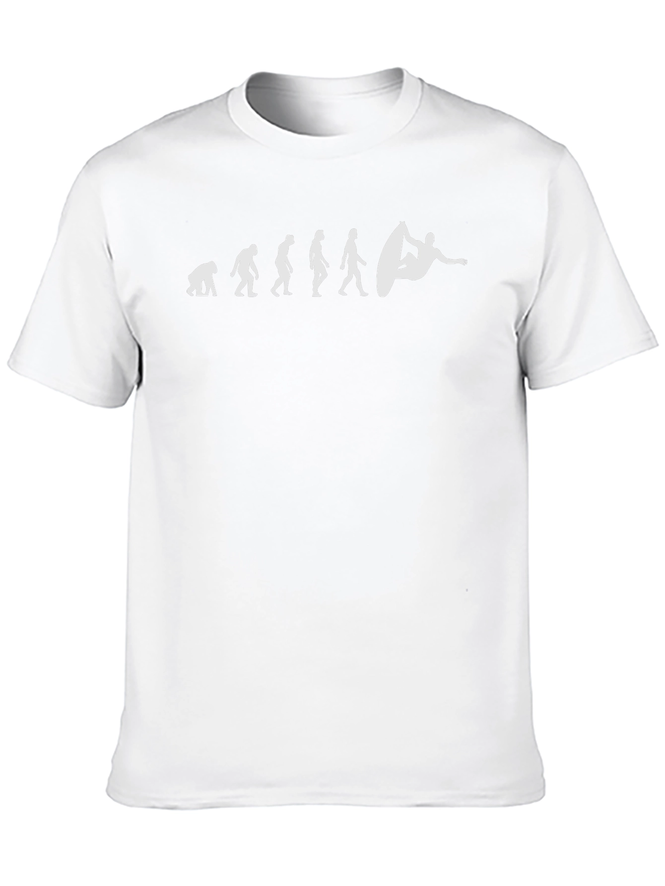Surfer Evolution Black Cotton T-Shirt