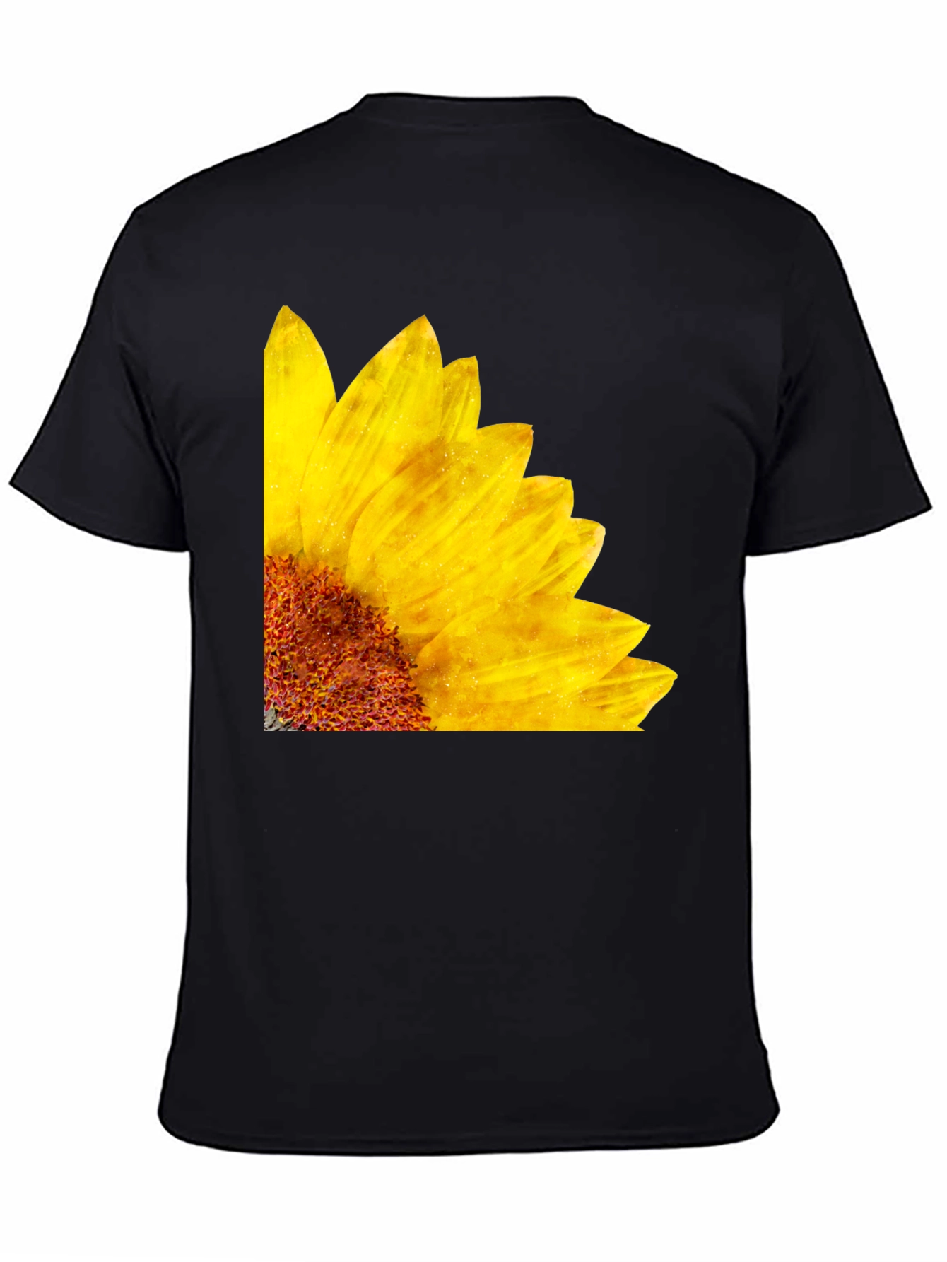 Sunflower Graphic Black T-Shirt
