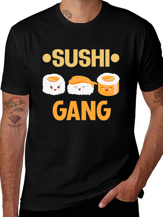 Sushi Gang Graphic Tee -  Fun Sushi Lover T-Shirt