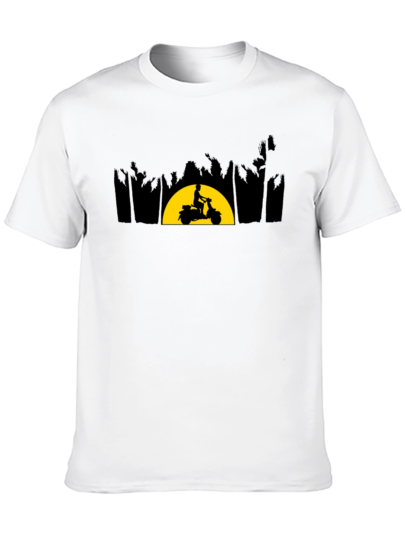 Sunset Scooter Ride Graphic Tee