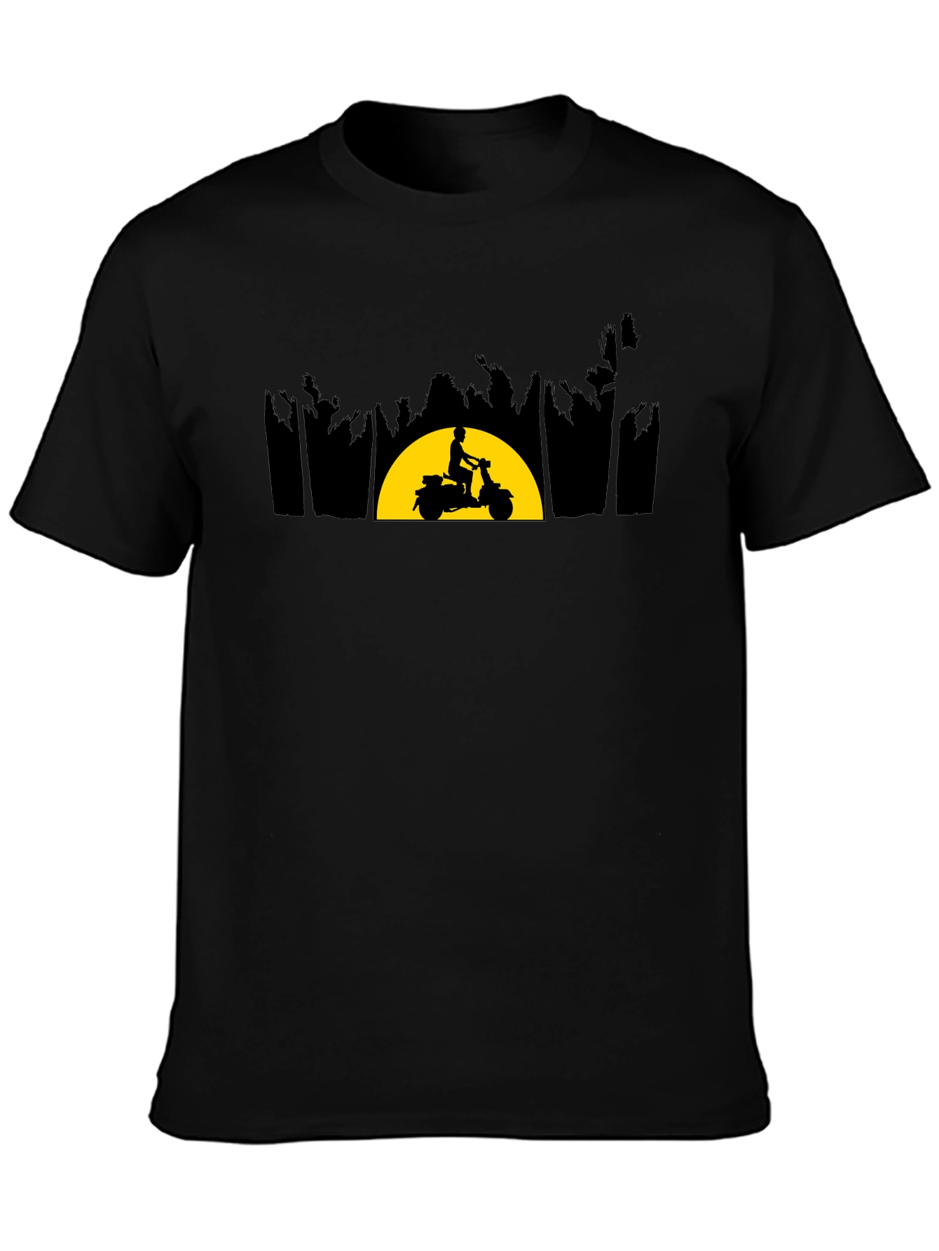 Sunset Scooter Ride Graphic Tee