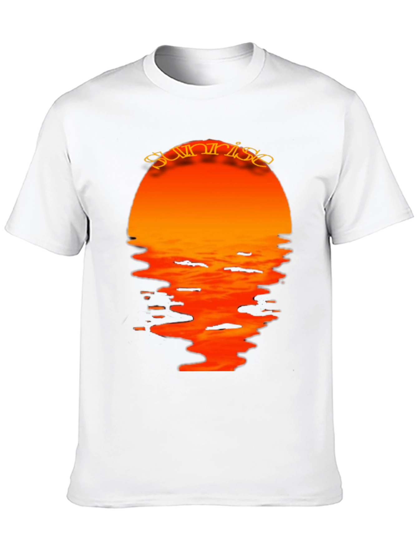 Sunrise Graphic Print Black T-Shirt