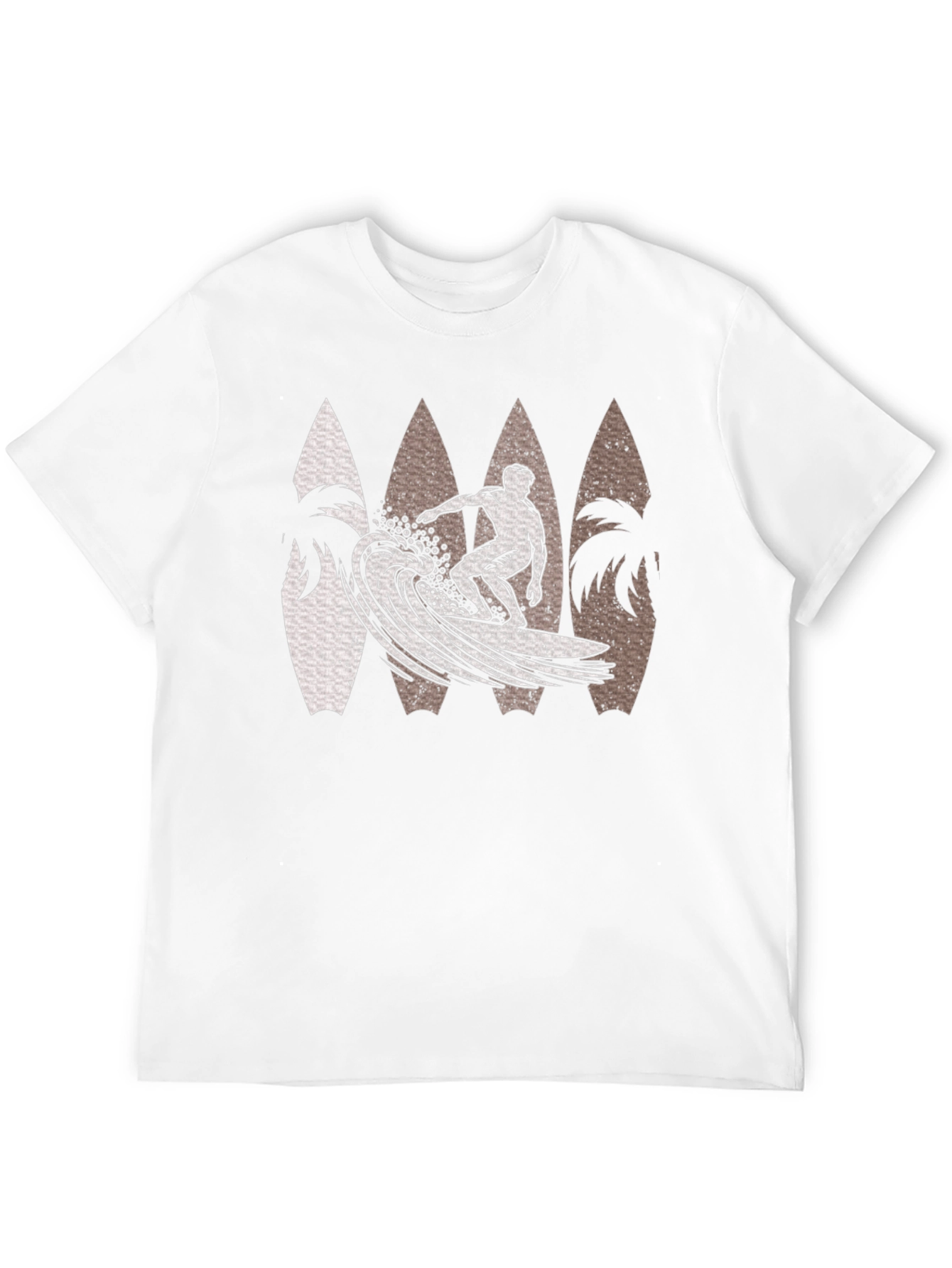 Surfer Wave Graphic Tee - Black