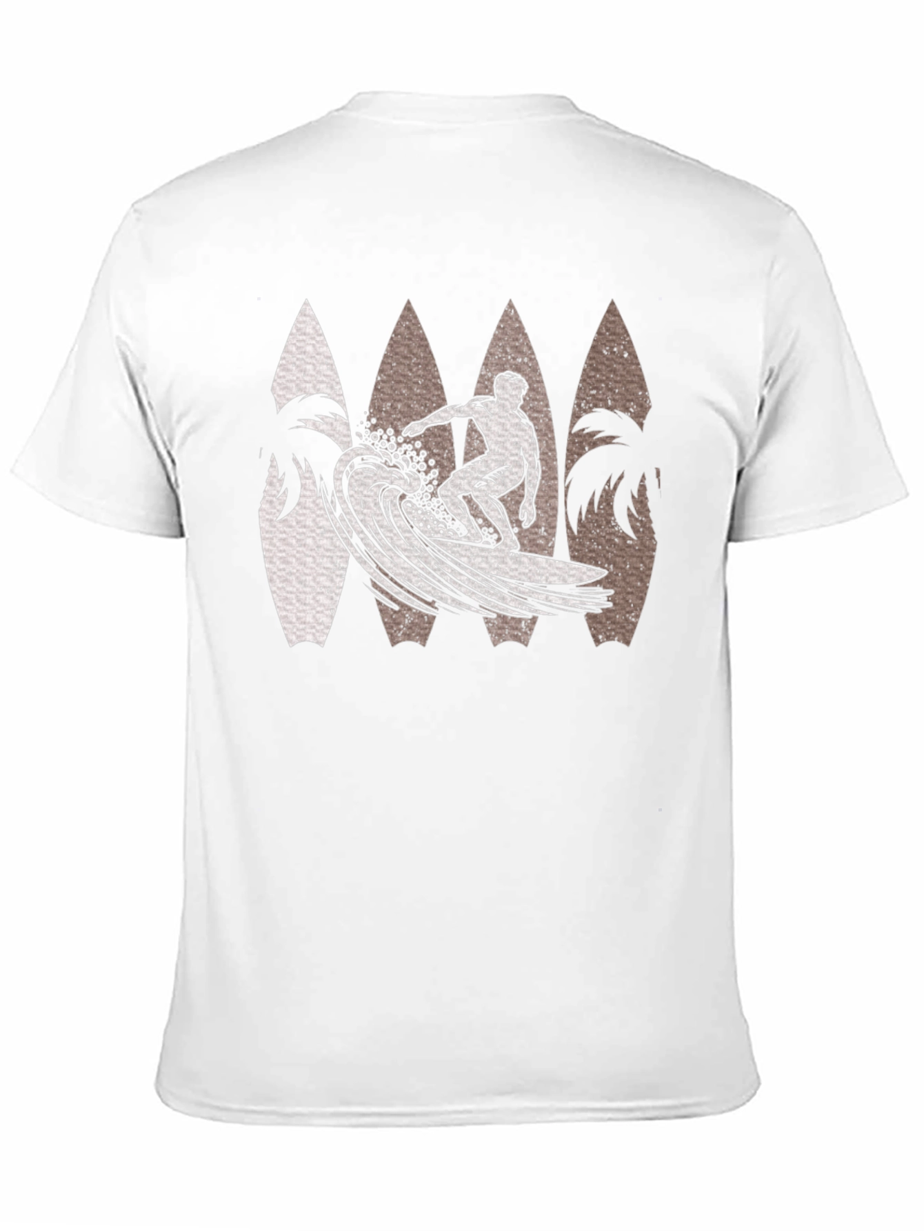 Surfer Wave Graphic Tee - Black