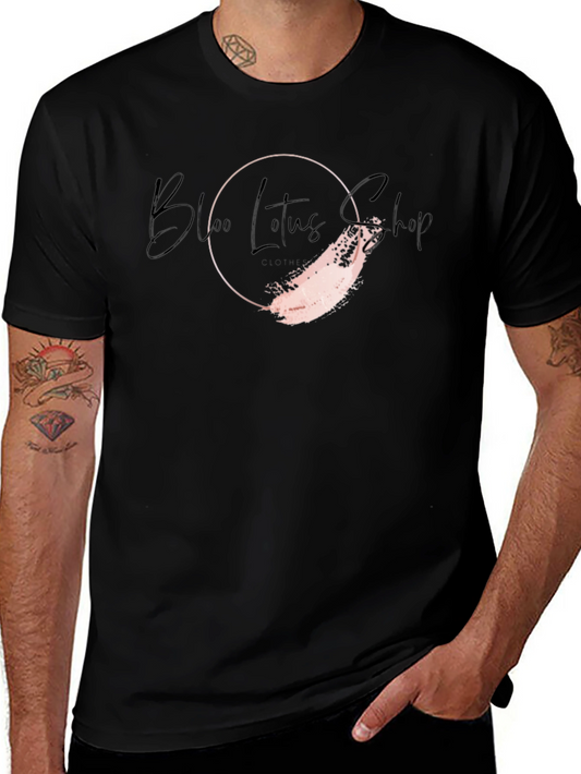 Stylish Black Graphic Tee - Blue Lotus Shop