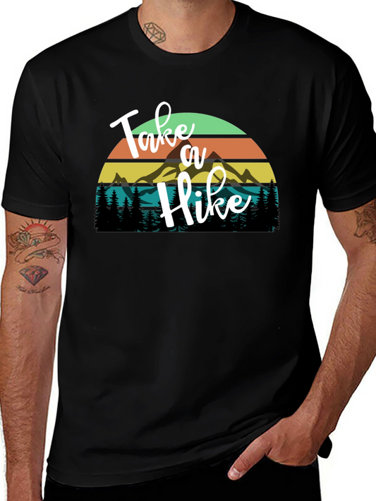 Take a Hike Graphic Tee - Mountain Adventure Shirt