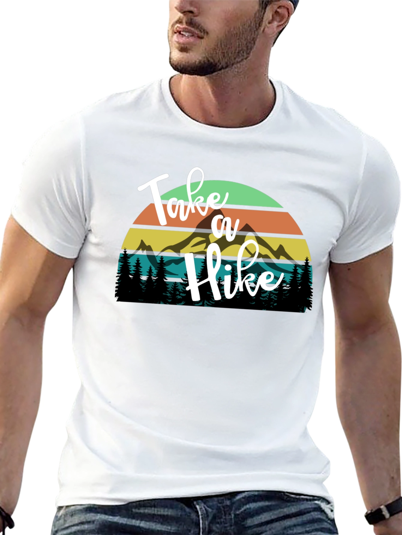 Take a Hike Graphic Tee - Mountain Adventure Shirt