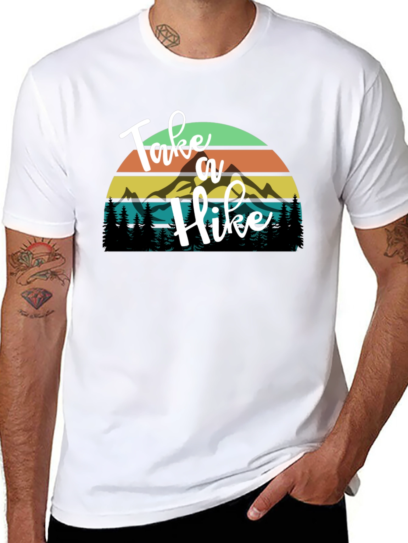 Take a Hike Graphic Tee - Mountain Adventure Shirt