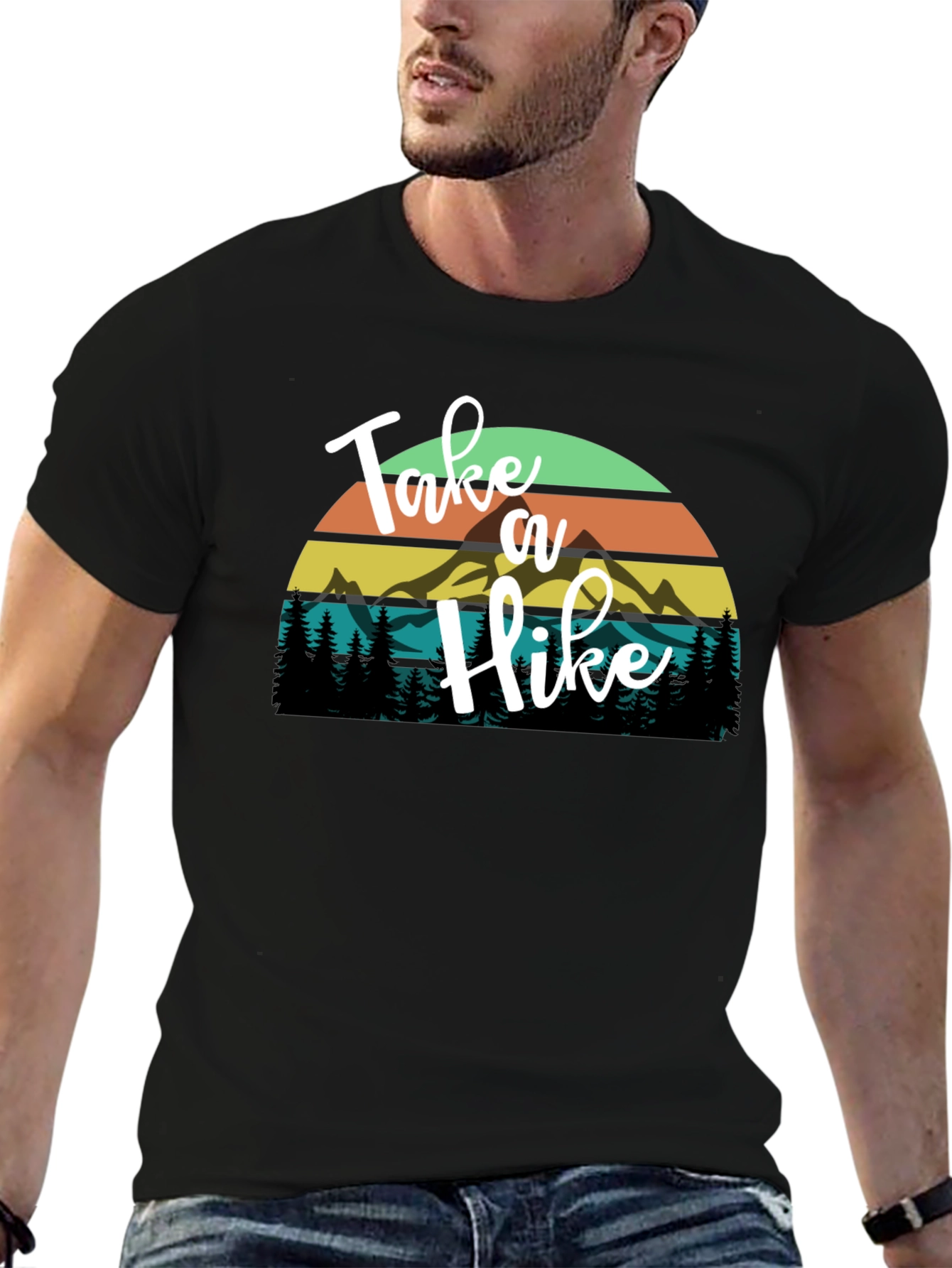 Take a Hike Graphic Tee - Mountain Adventure Shirt