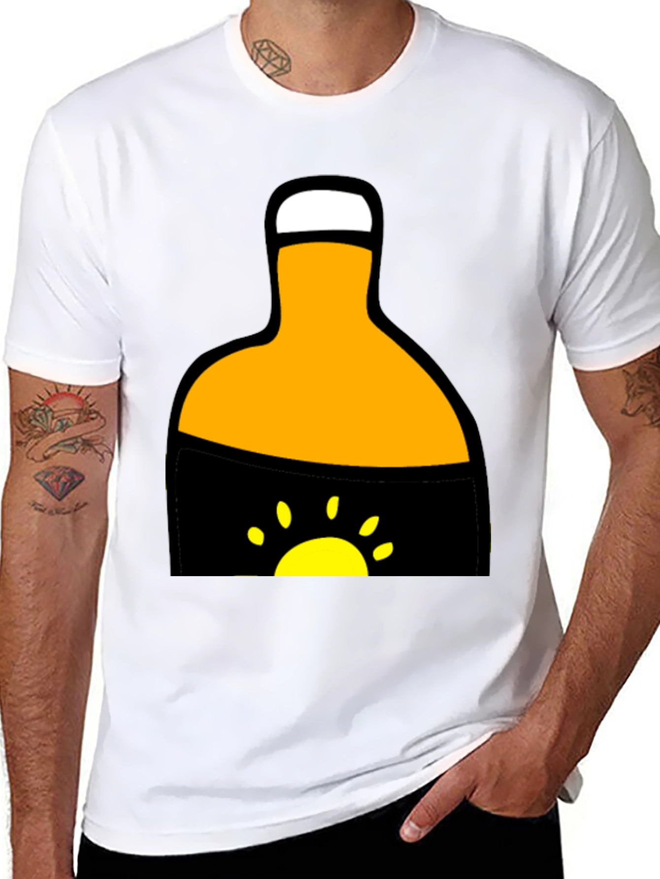Sunrise Pocket Graphic Tee - Unique Design